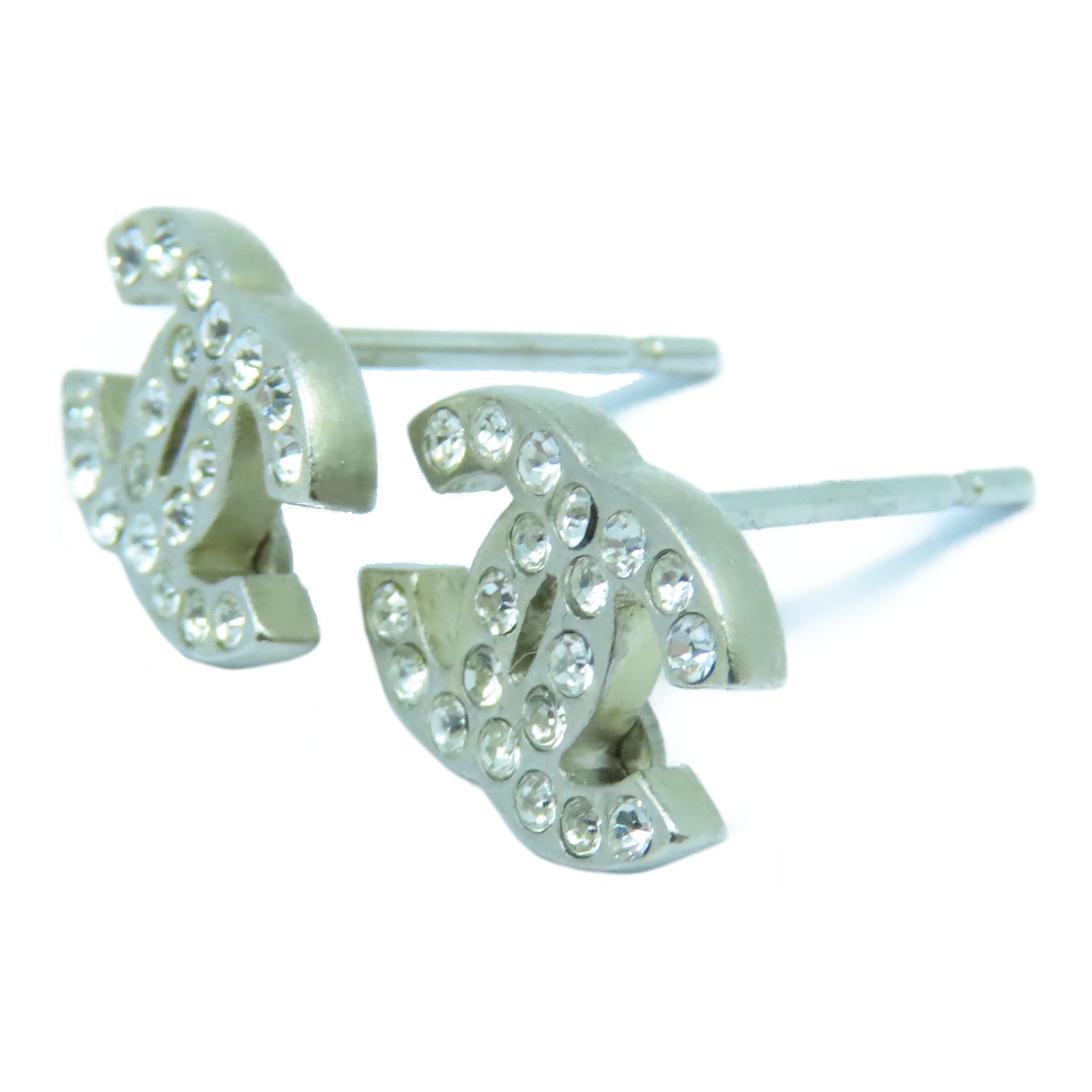 CHANEL 金屬Earrings耳環銀色