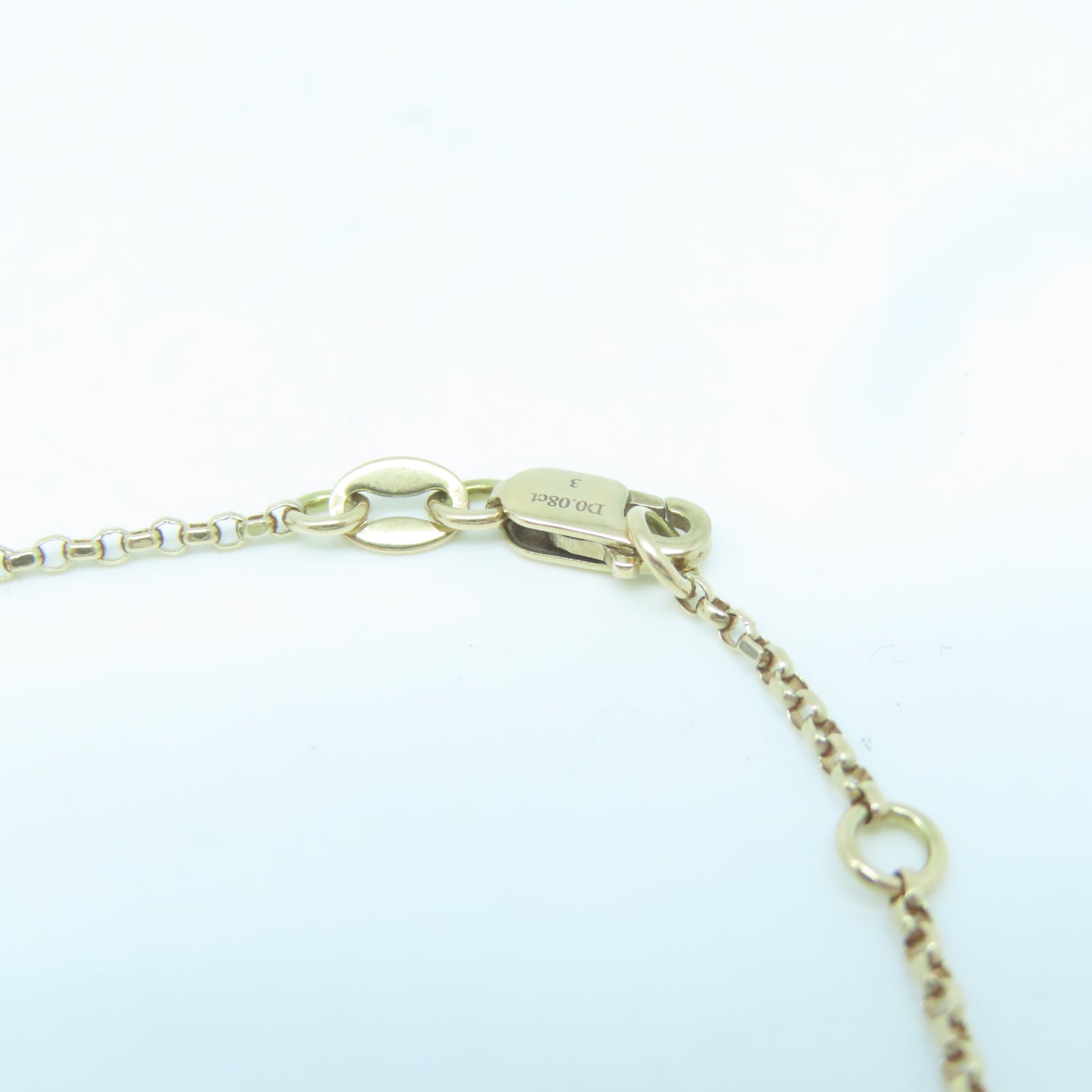 JEWELRY 18K黃金Bracelet 0.08ct鑽石手鏈