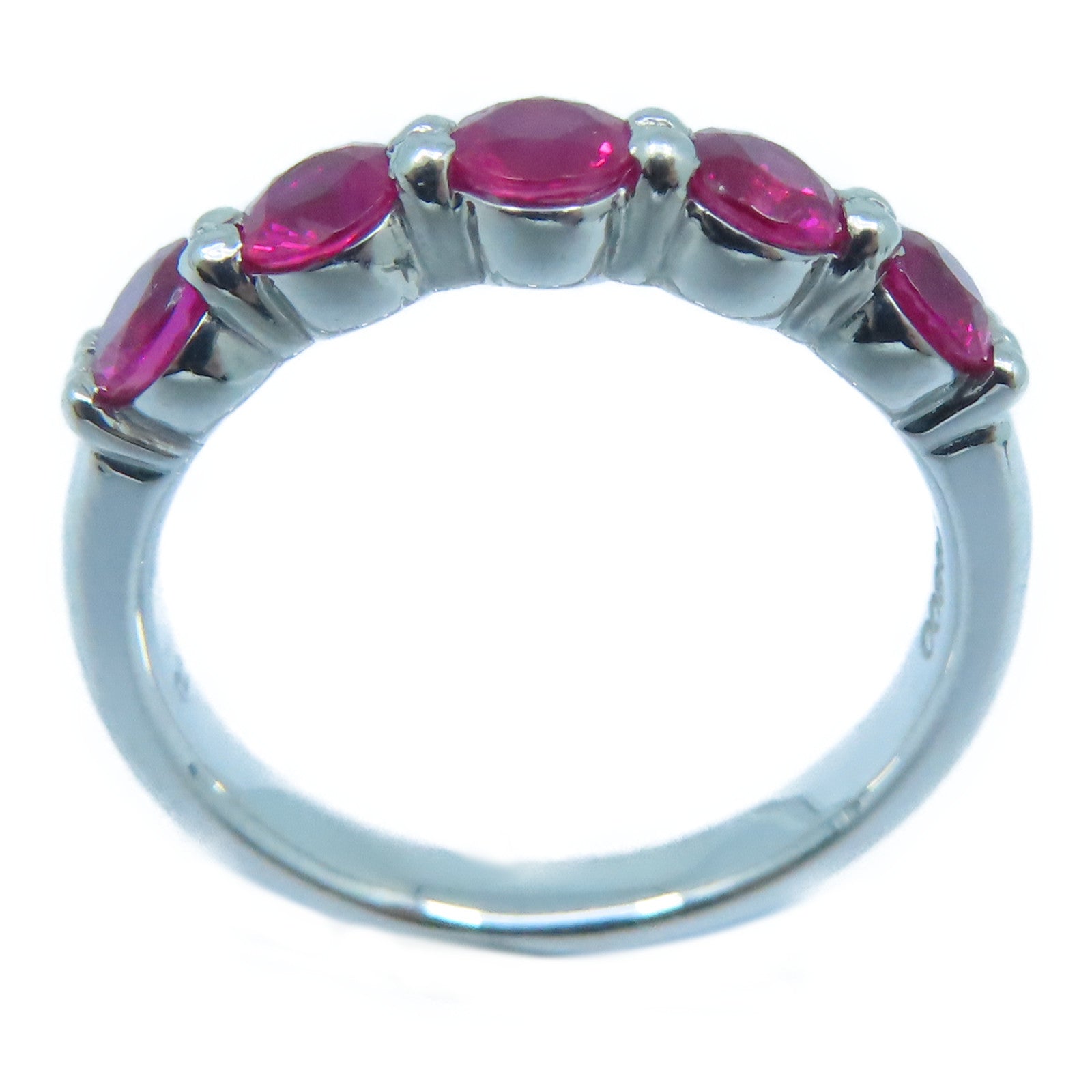 JEWELRY 【激减优惠】PT900铂金Ruby 1.1ct红宝石戒指US#6