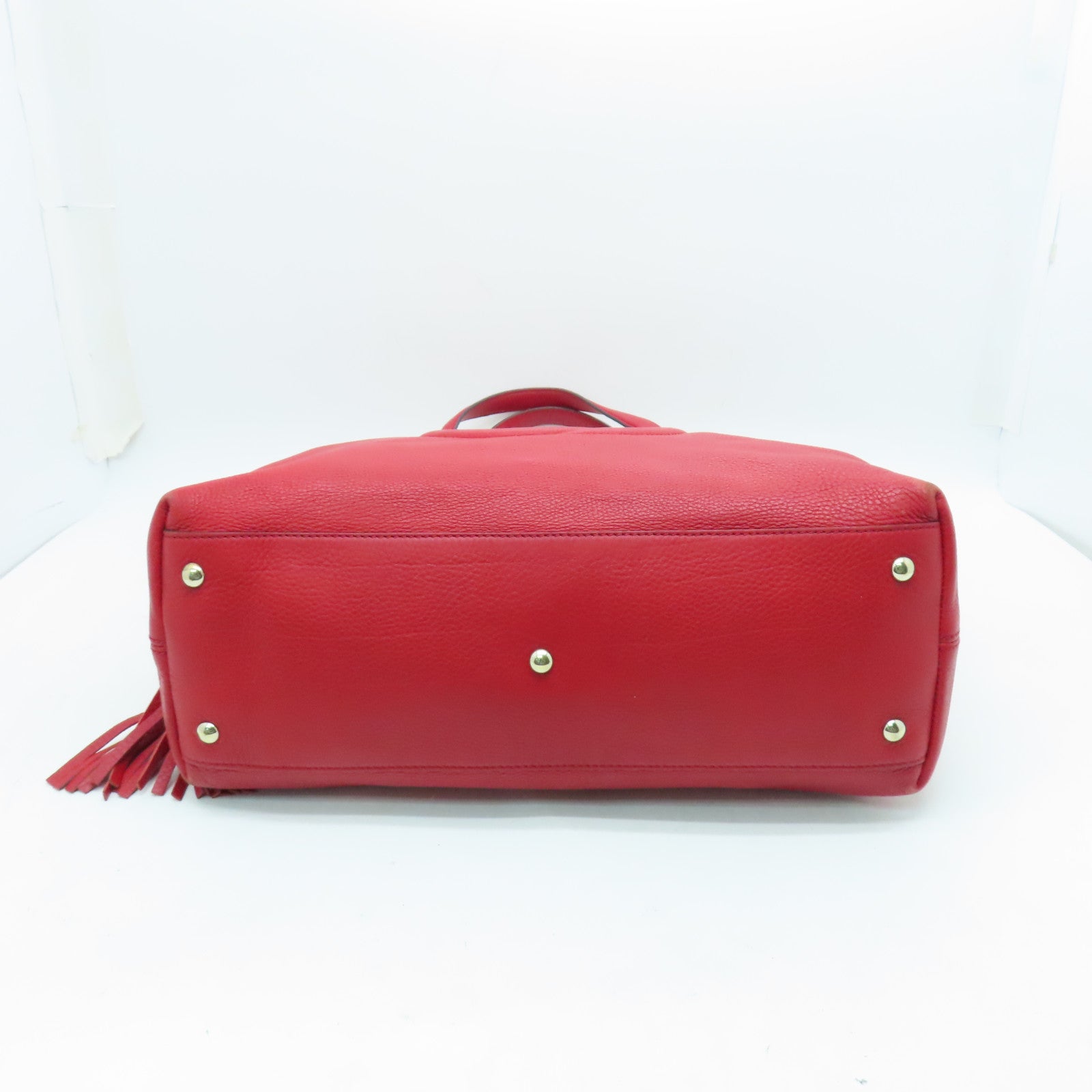 GUCCI 牛皮皮革Shoulder Bag金扣肩背袋紅色