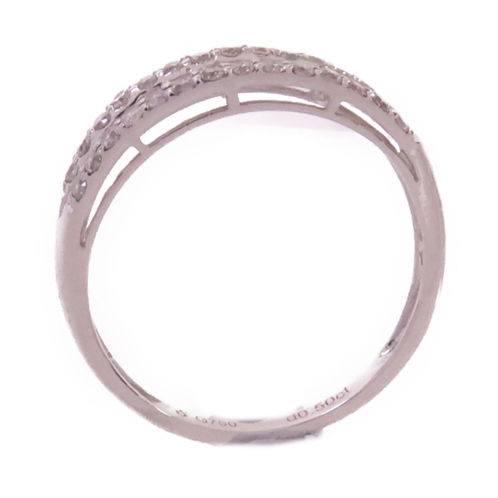 JEWELRY 18K白金/0.50ct鑽石Diamond Ring戒指US#6.75