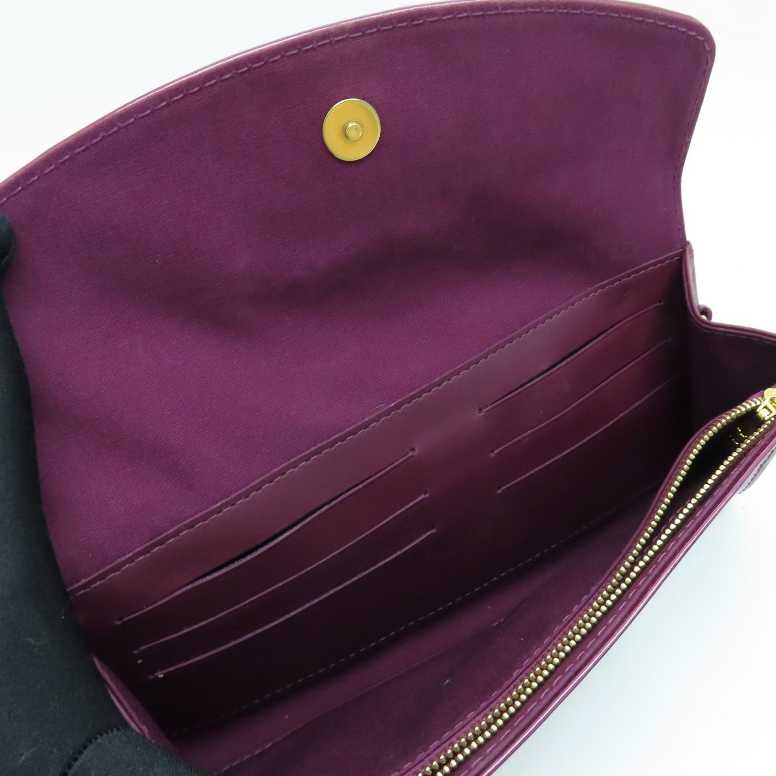 LOUIS VUITTON Vernis Sunset Boulevard 2 Way Bag金扣手挽肩背兩用袋紅色
