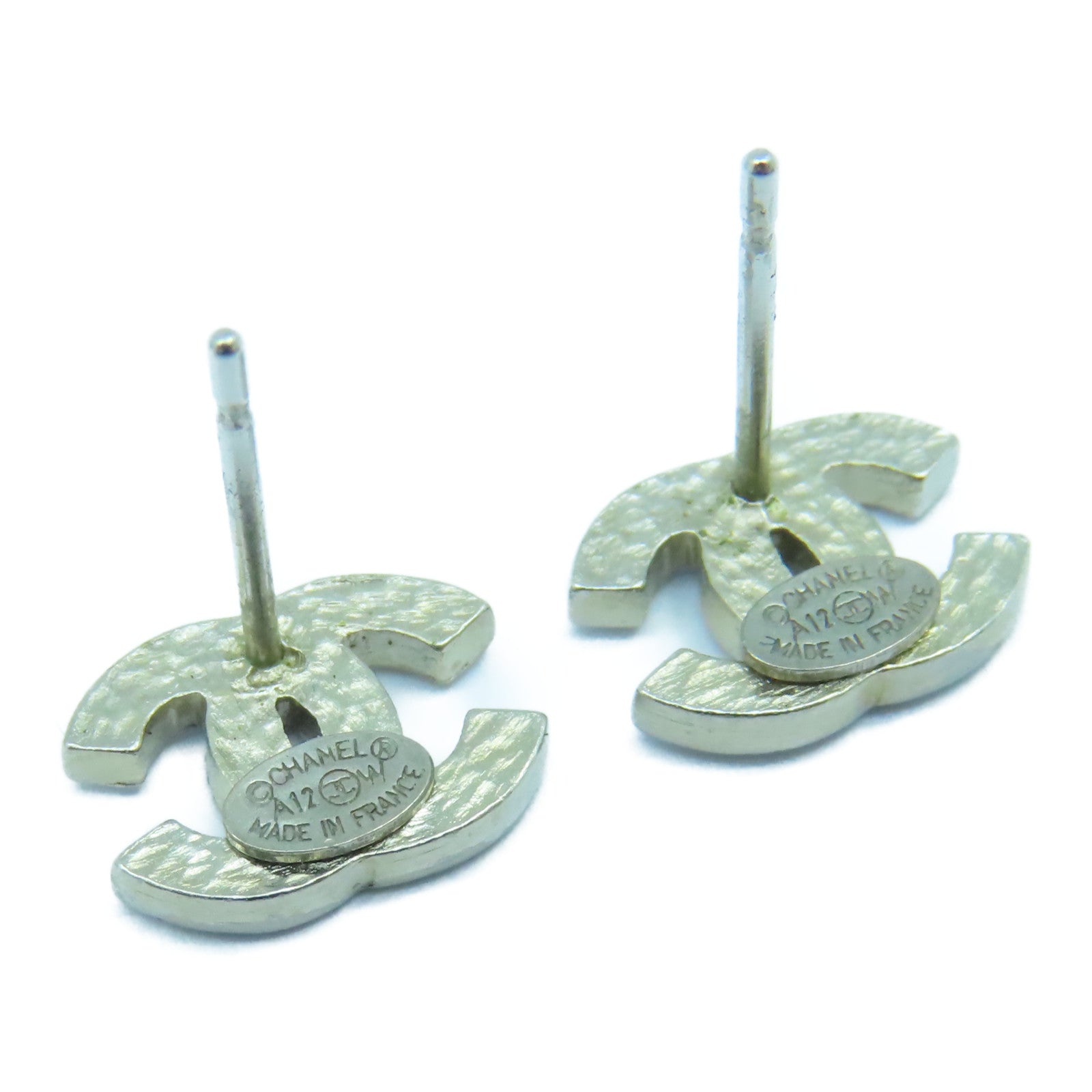 CHANEL 金屬Earrings耳環銀色