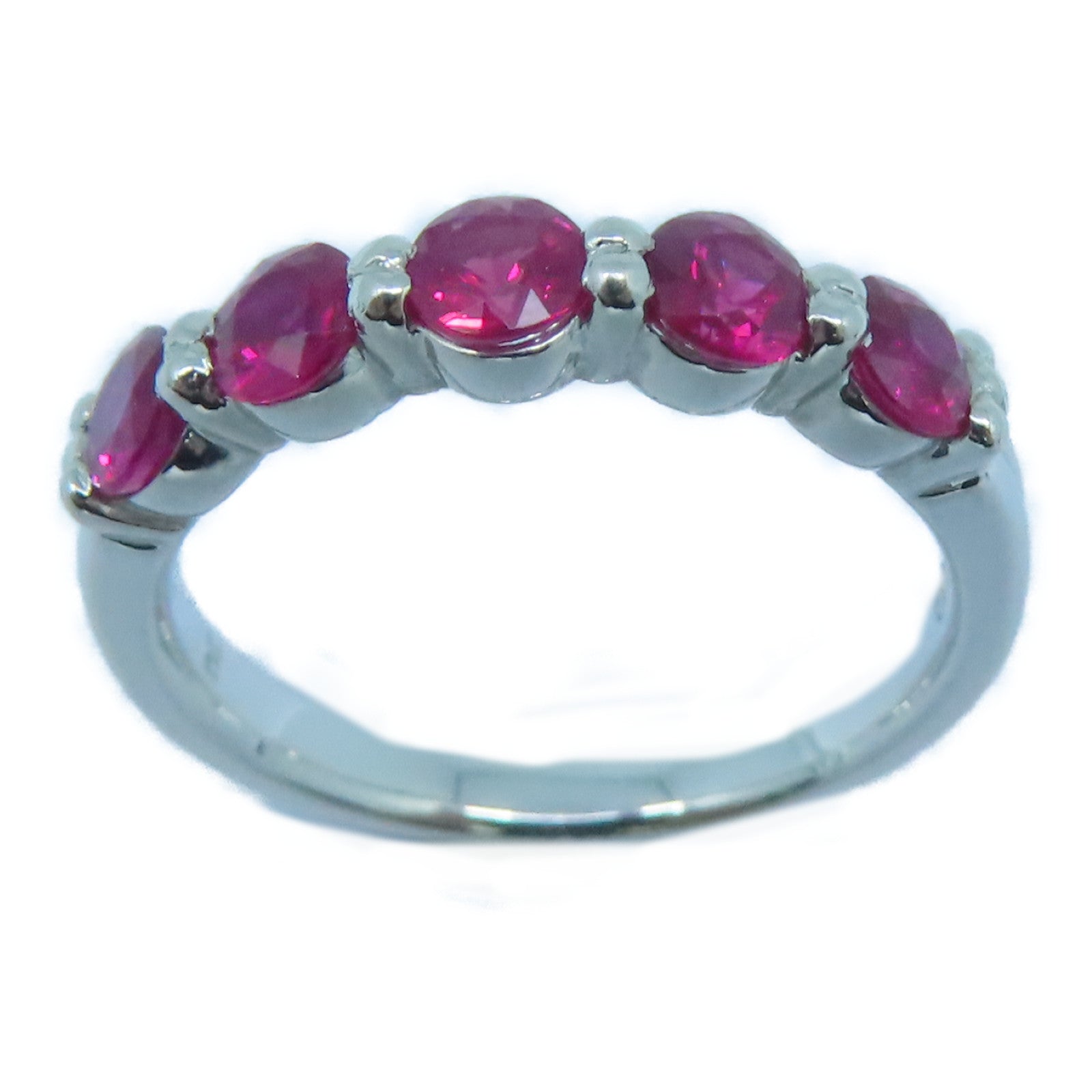 JEWELRY 【激减优惠】PT900铂金Ruby 1.1ct红宝石戒指US#6