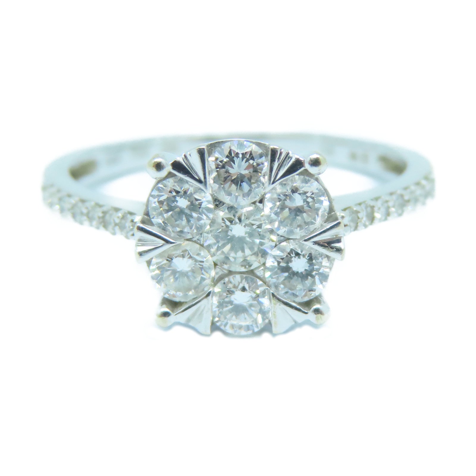 JEWELRY 18K白金Diamond Ring鑽石戒指US#7.25