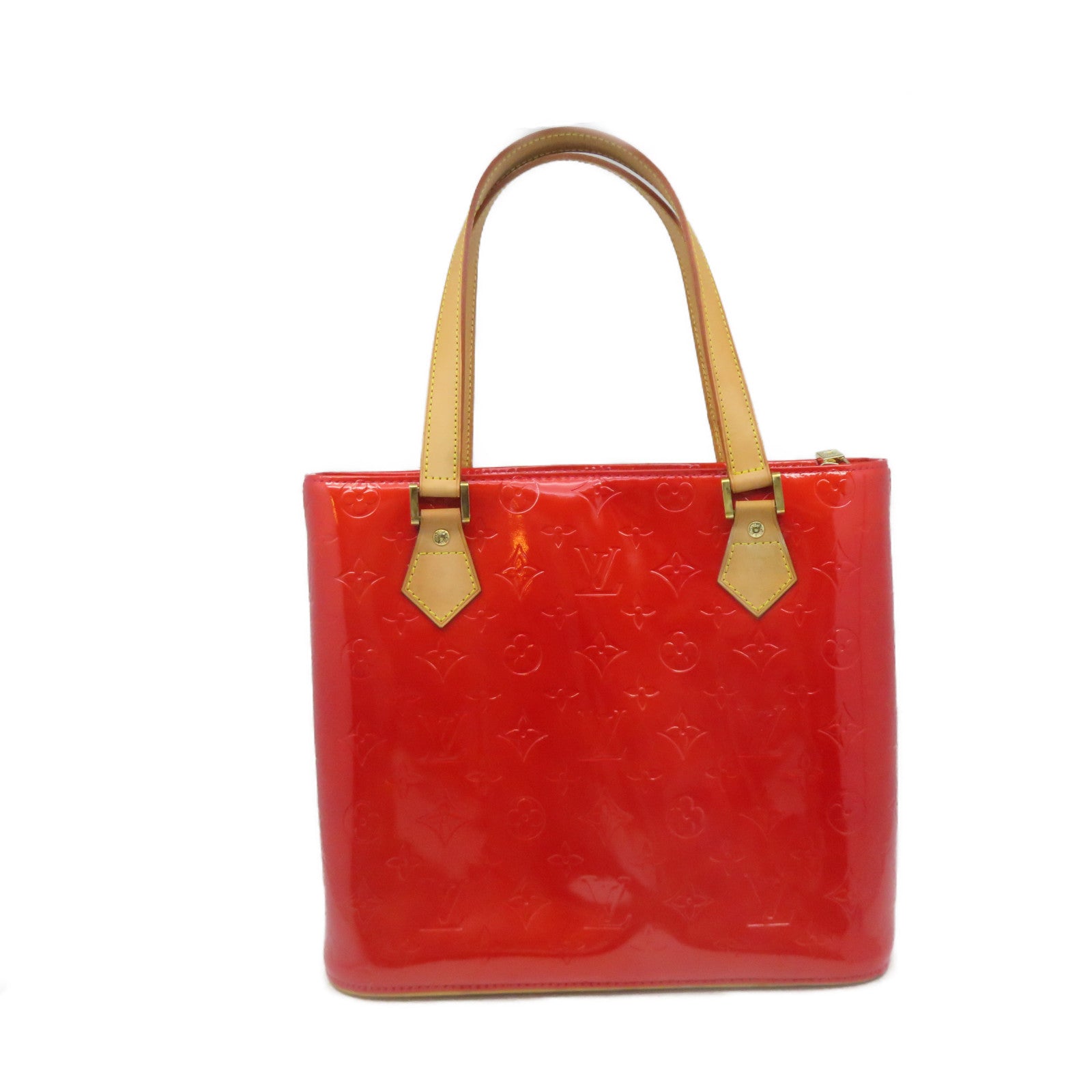LOUIS VUITTON 【激減優惠】Vernis Houston Tote Bag金扣手挽袋紅色