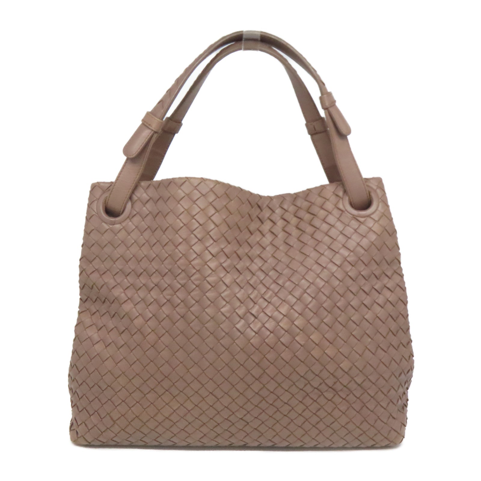 BOTTEGA VENETA 織紋羊皮皮革Shoulder Bag肩背袋啡色