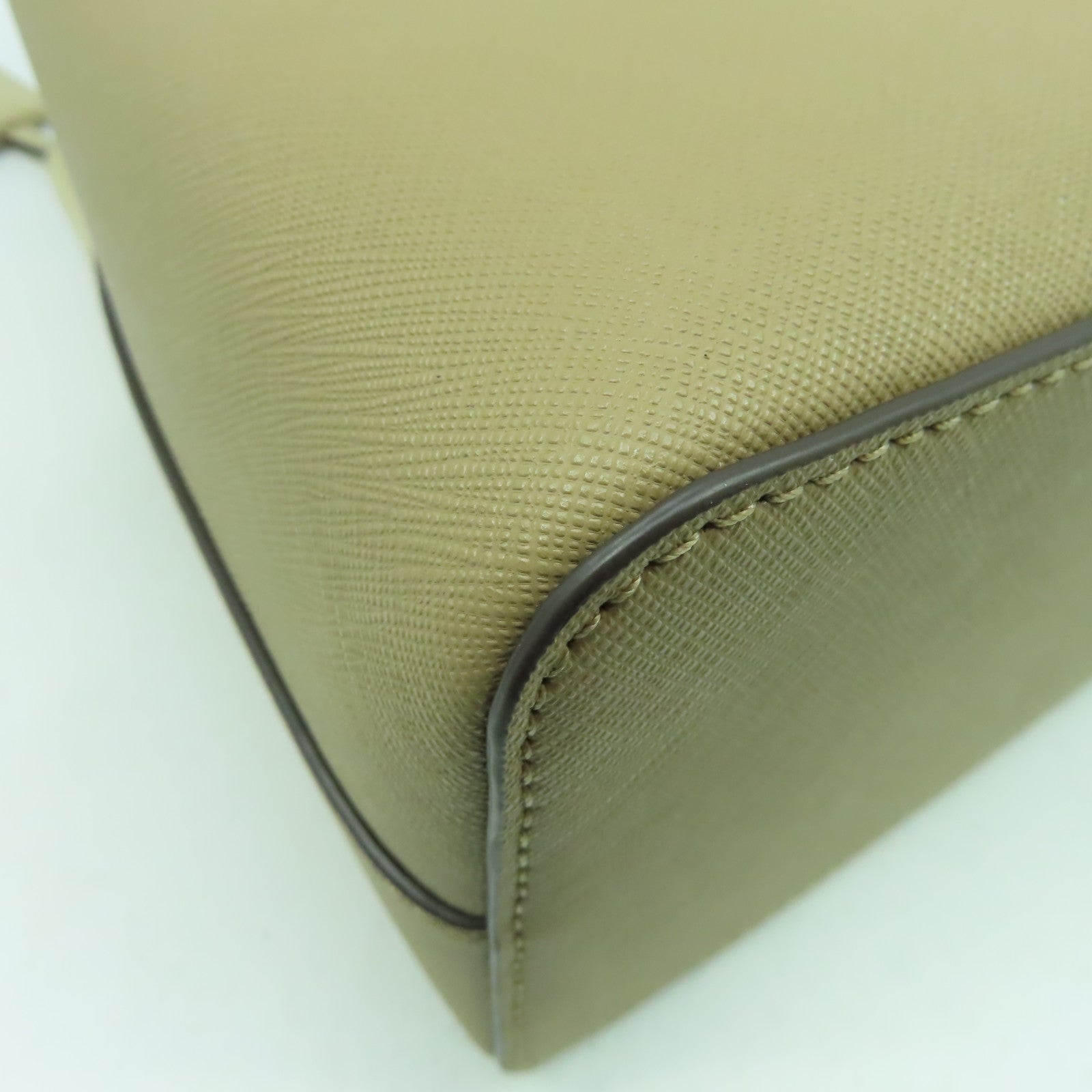 Tory Burch 牛皮皮革2 Way Shoulder Bag金扣手挽肩背兩用袋米色