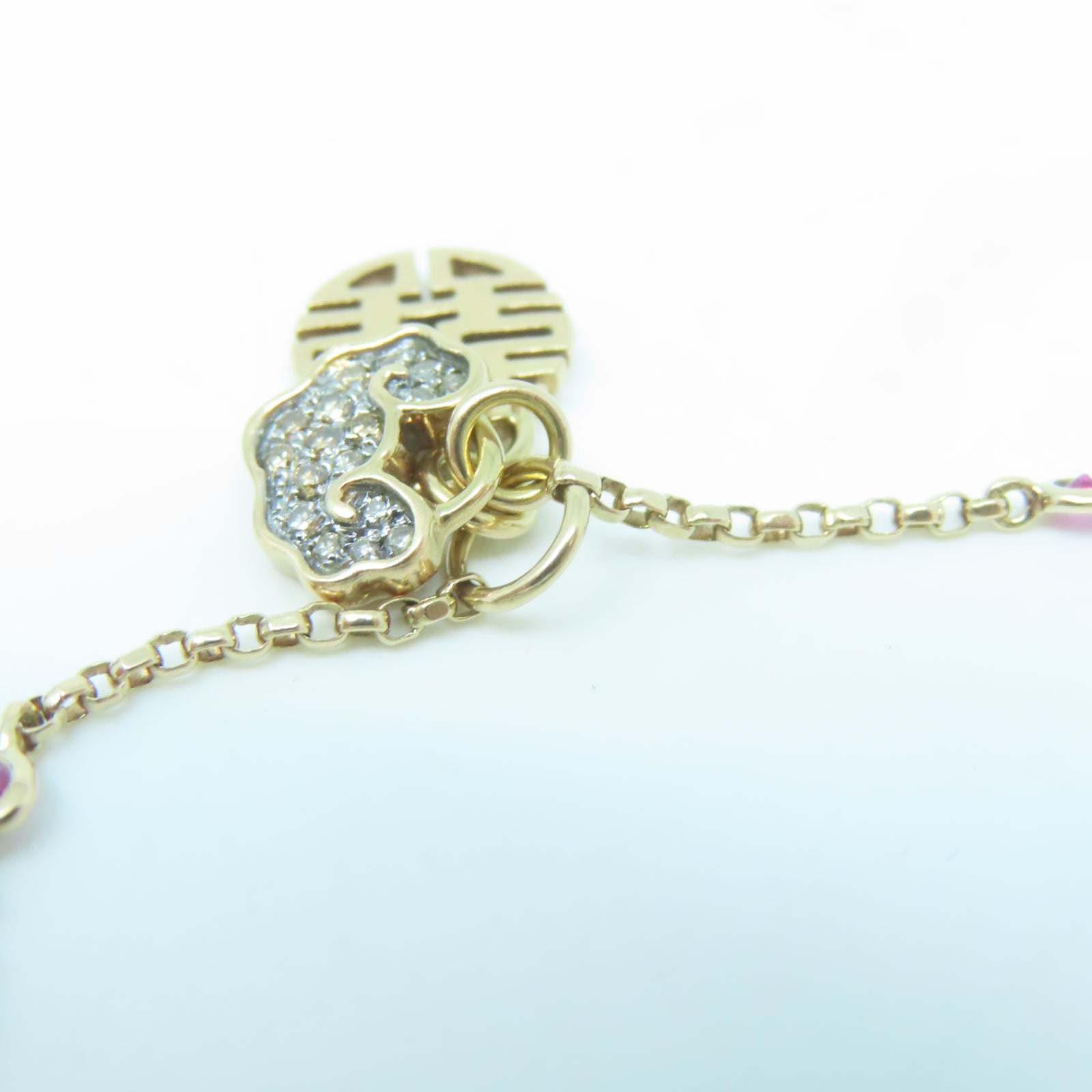 JEWELRY 18K黃金Bracelet 0.08ct鑽石手鏈