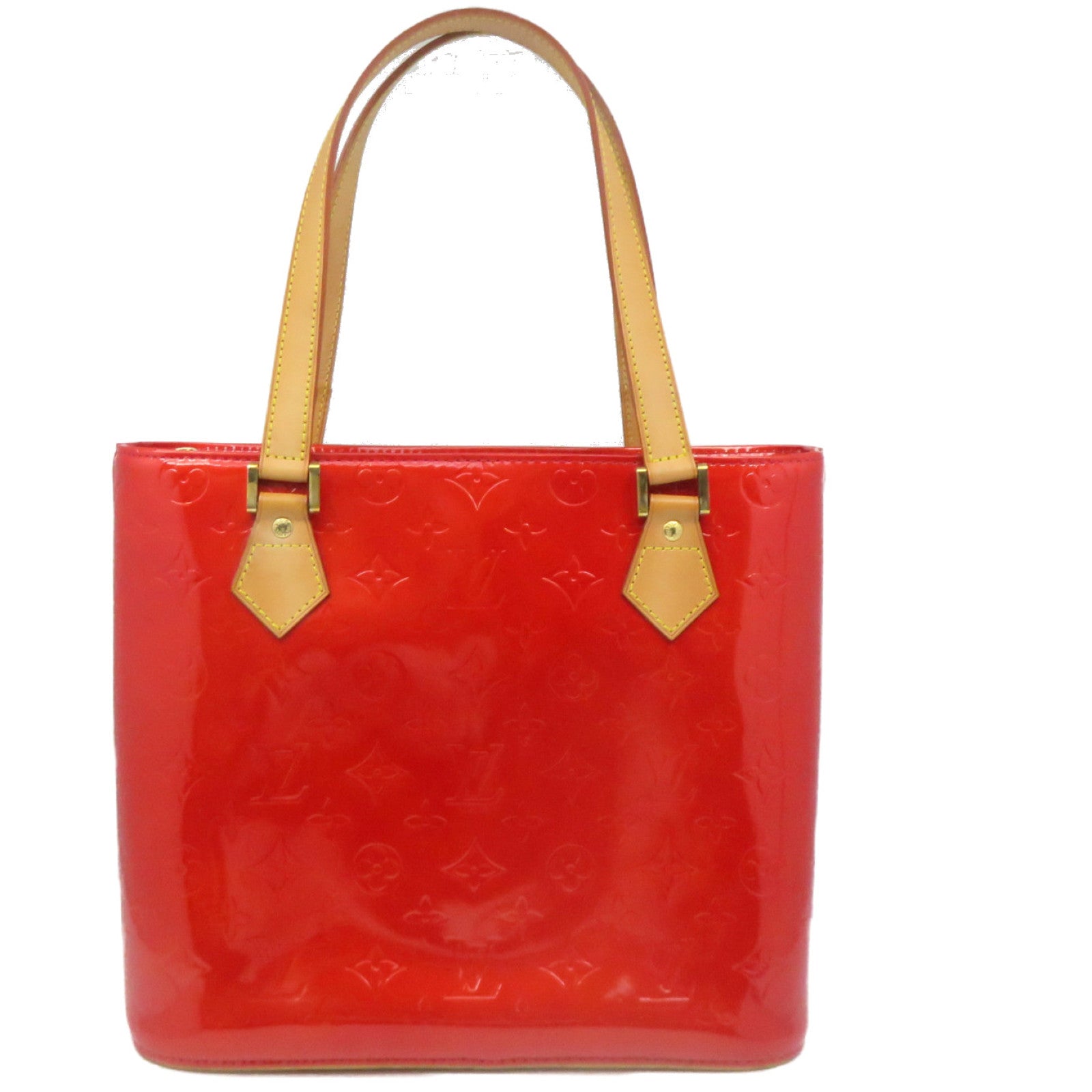 LOUIS VUITTON 【激減優惠】Vernis Houston Tote Bag金扣手挽袋紅色