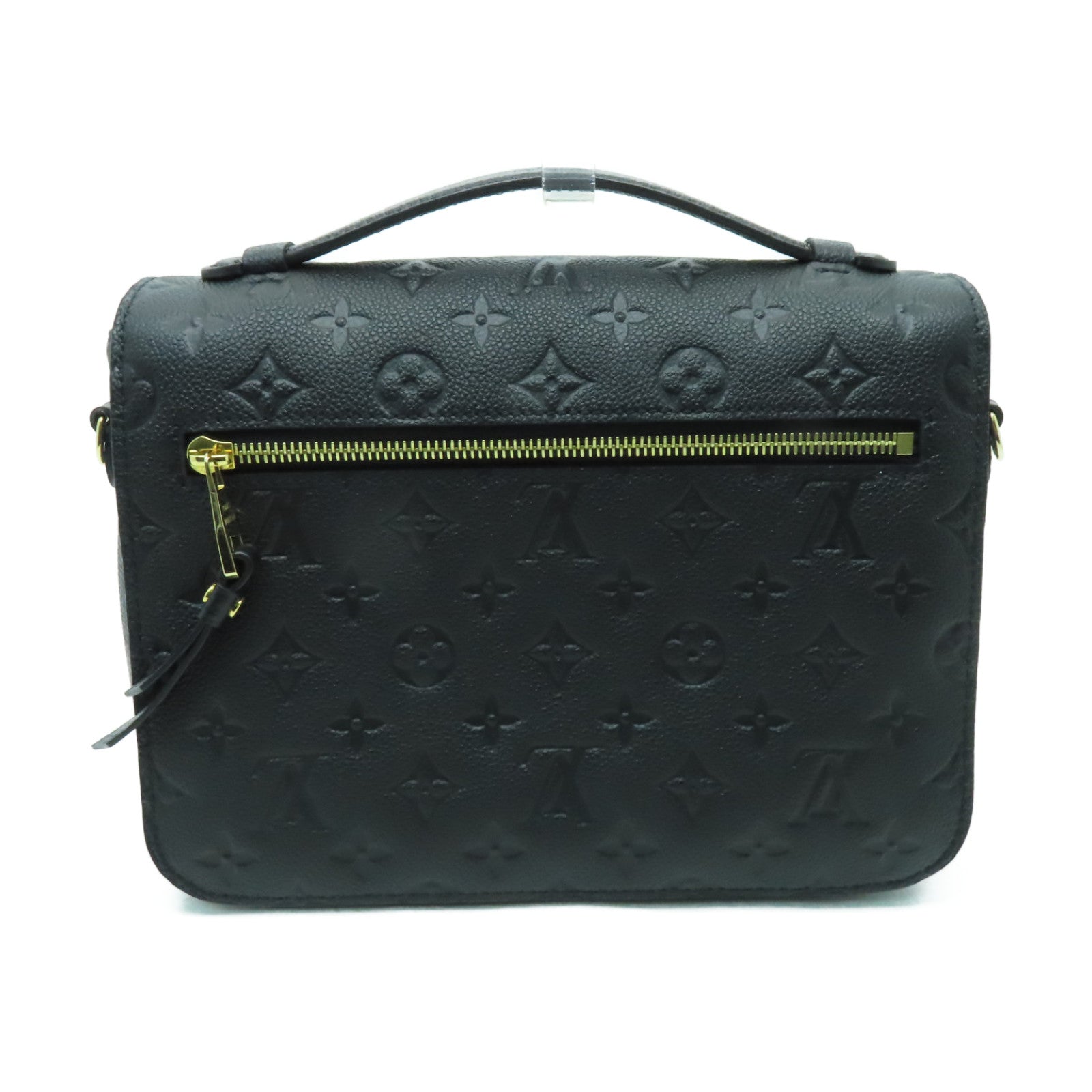 LOUIS VUITTON Monogram Empreinte Pochette Metis金扣手挽肩背兩用袋黑色