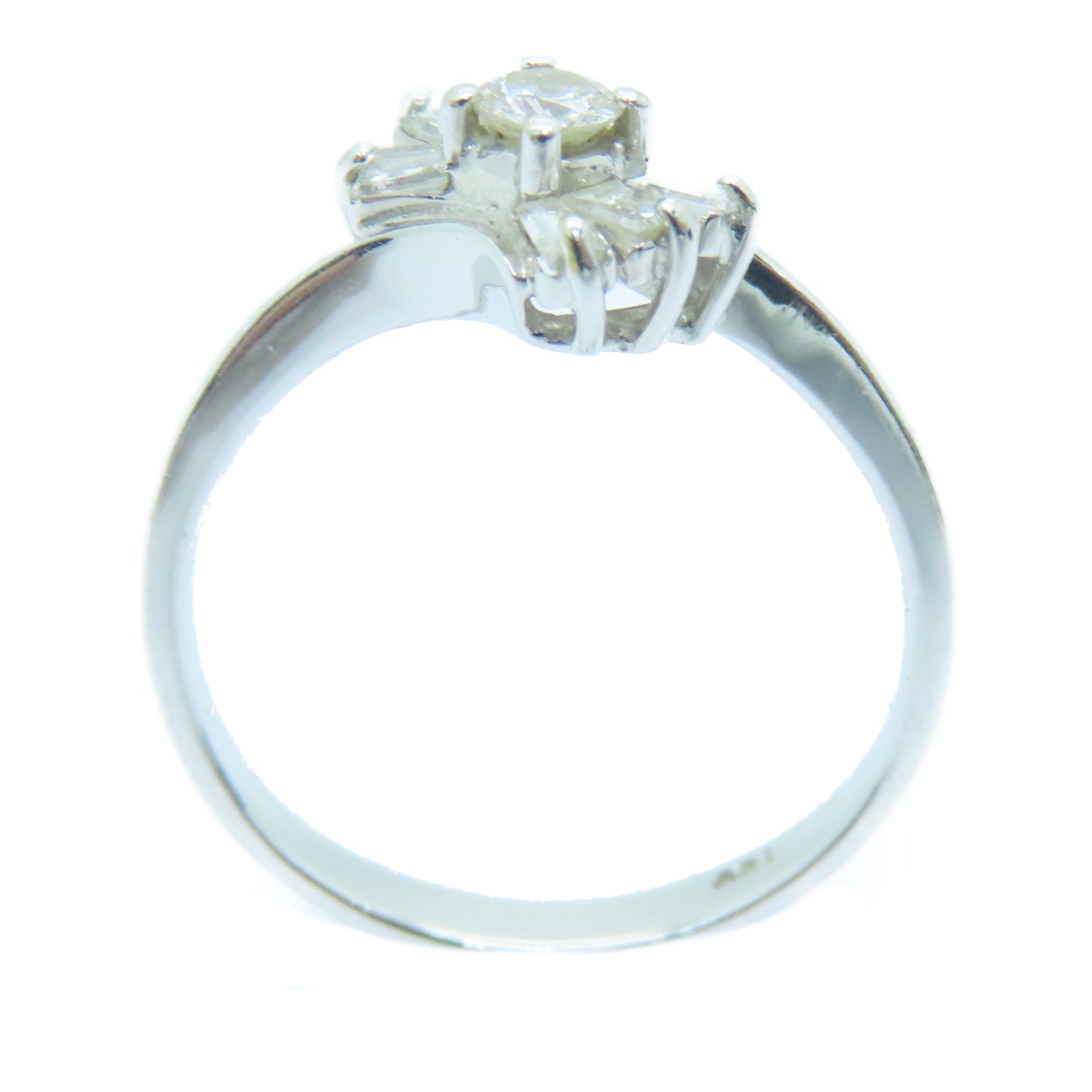 JEWELRY 【激減優惠】18K白金Diamond Ring鑽石戒指US#5.75