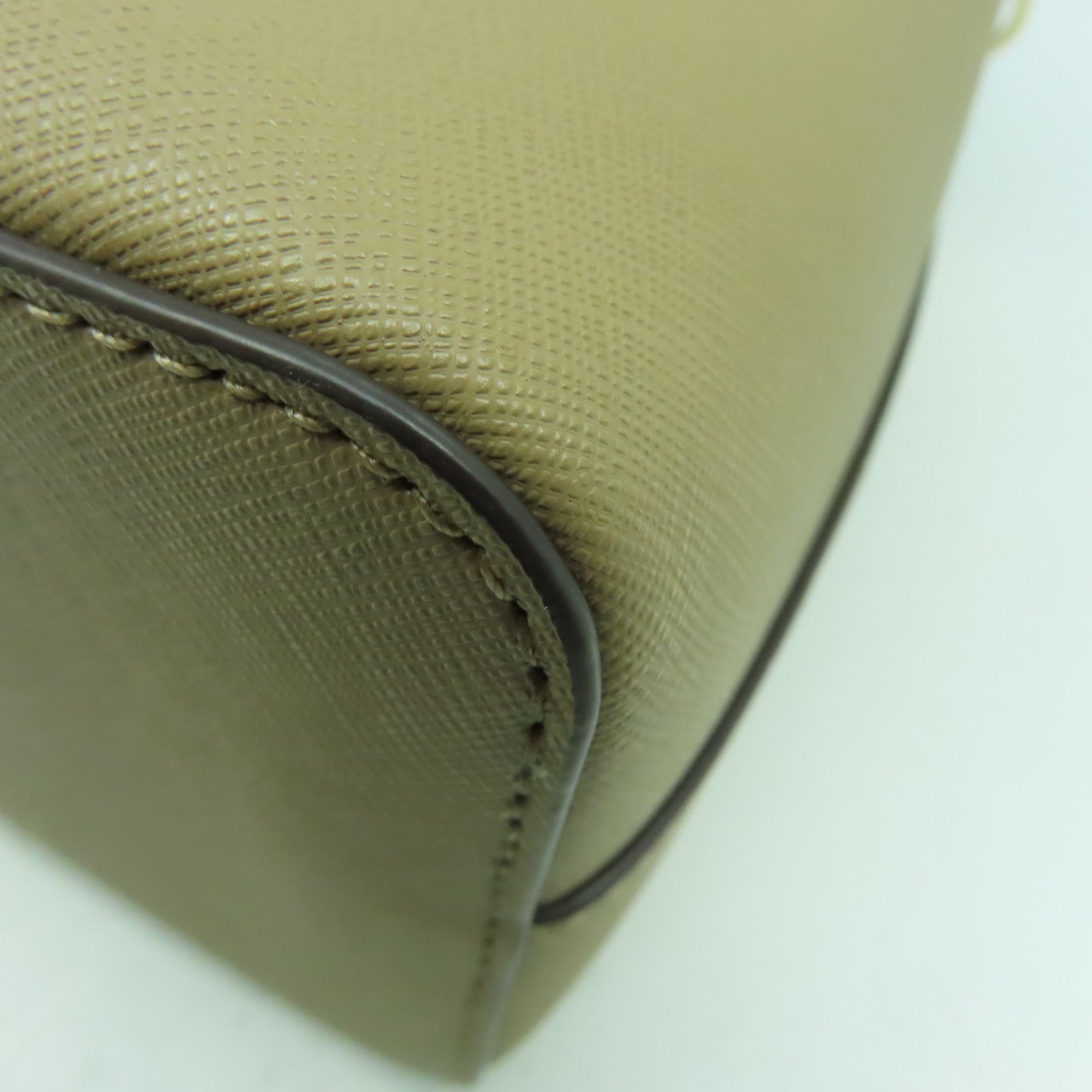 Tory Burch 牛皮皮革2 Way Shoulder Bag金扣手挽肩背兩用袋米色