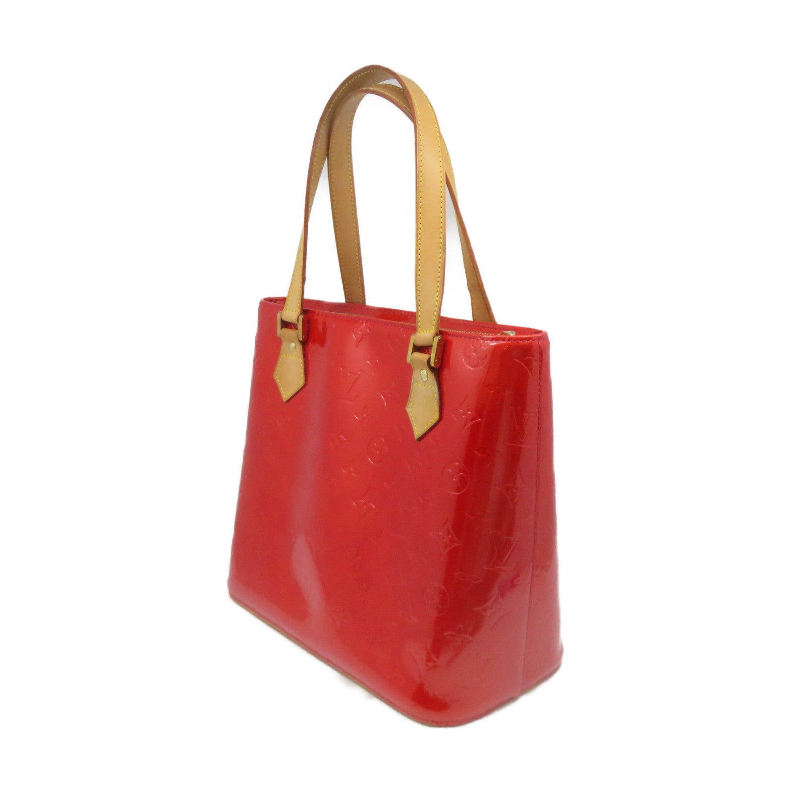 LOUIS VUITTON 【激減優惠】Vernis Houston Tote Bag金扣手挽袋紅色