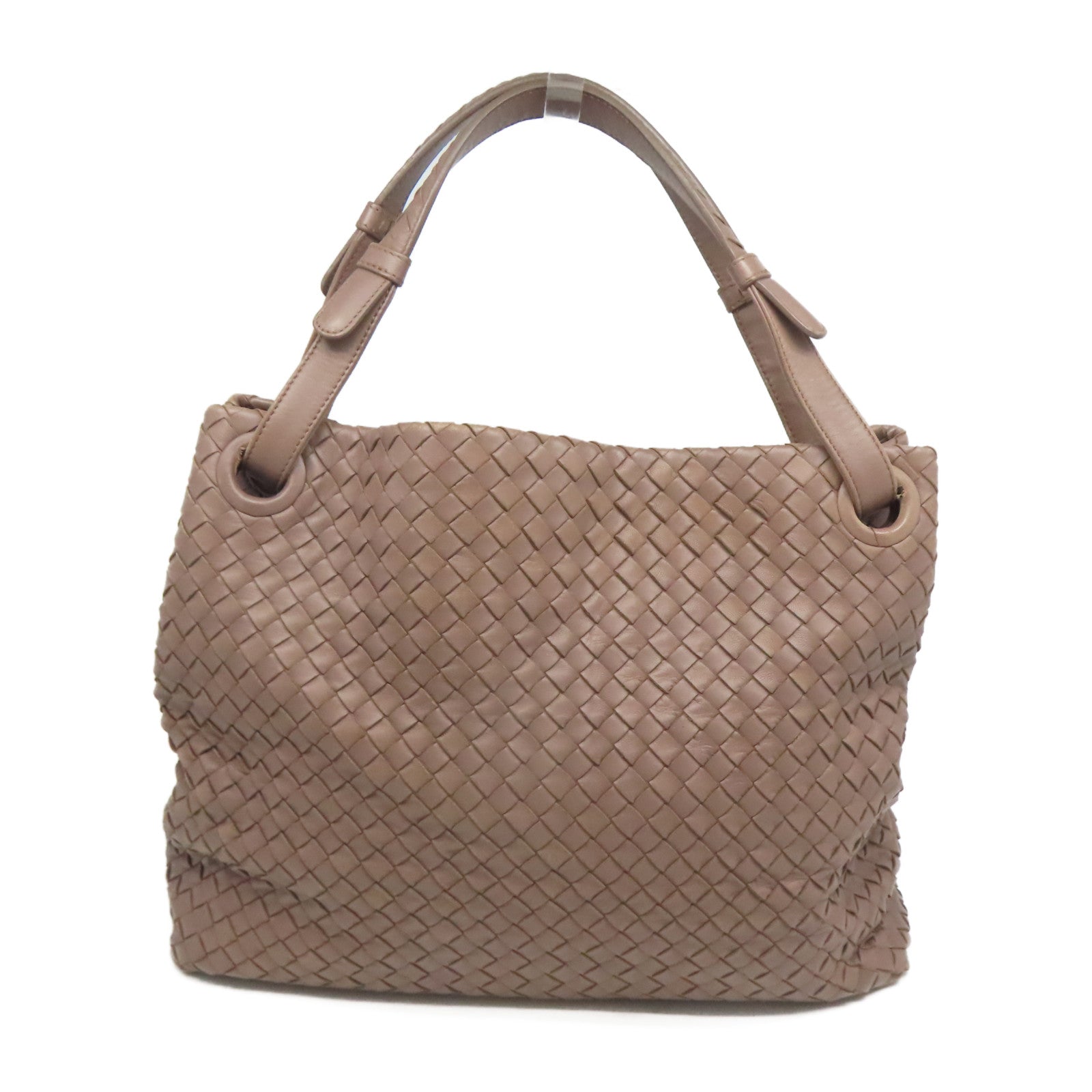 BOTTEGA VENETA 織紋羊皮皮革Shoulder Bag肩背袋啡色