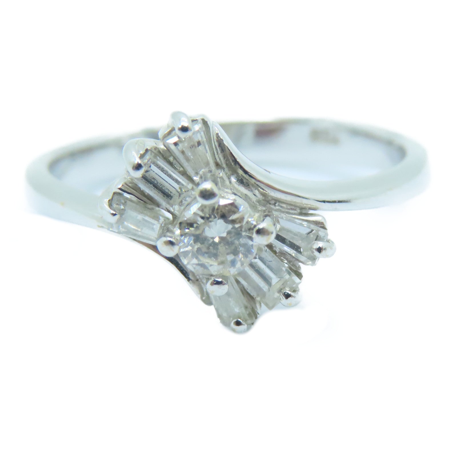 JEWELRY 【激減優惠】18K白金Diamond Ring鑽石戒指US#5.75