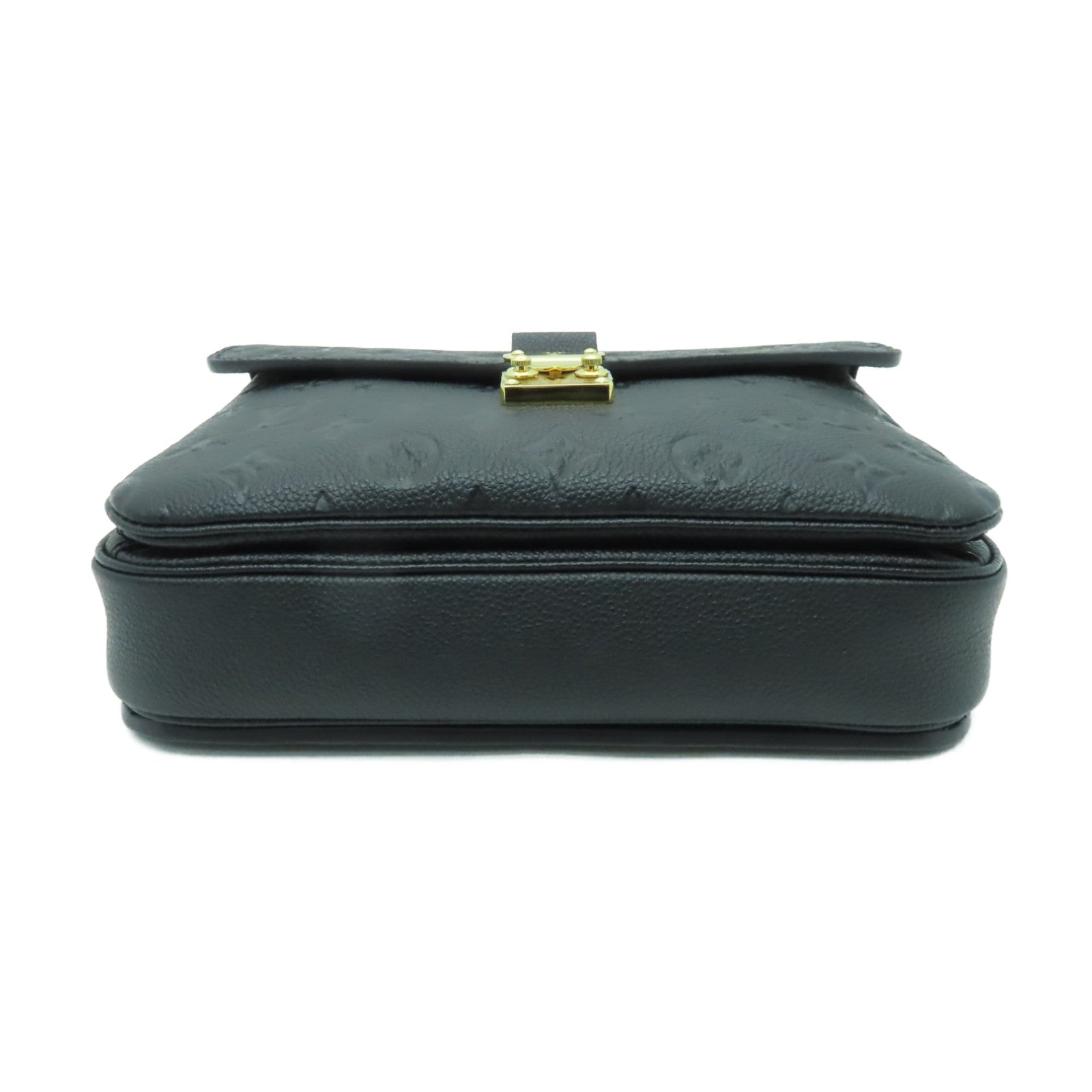 LOUIS VUITTON Monogram Empreinte Pochette Metis金扣手挽肩背兩用袋黑色