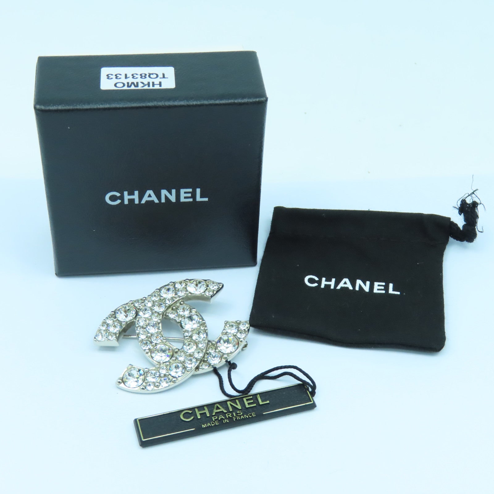 CHANEL 金屬Brooch銀扣胸針銀色