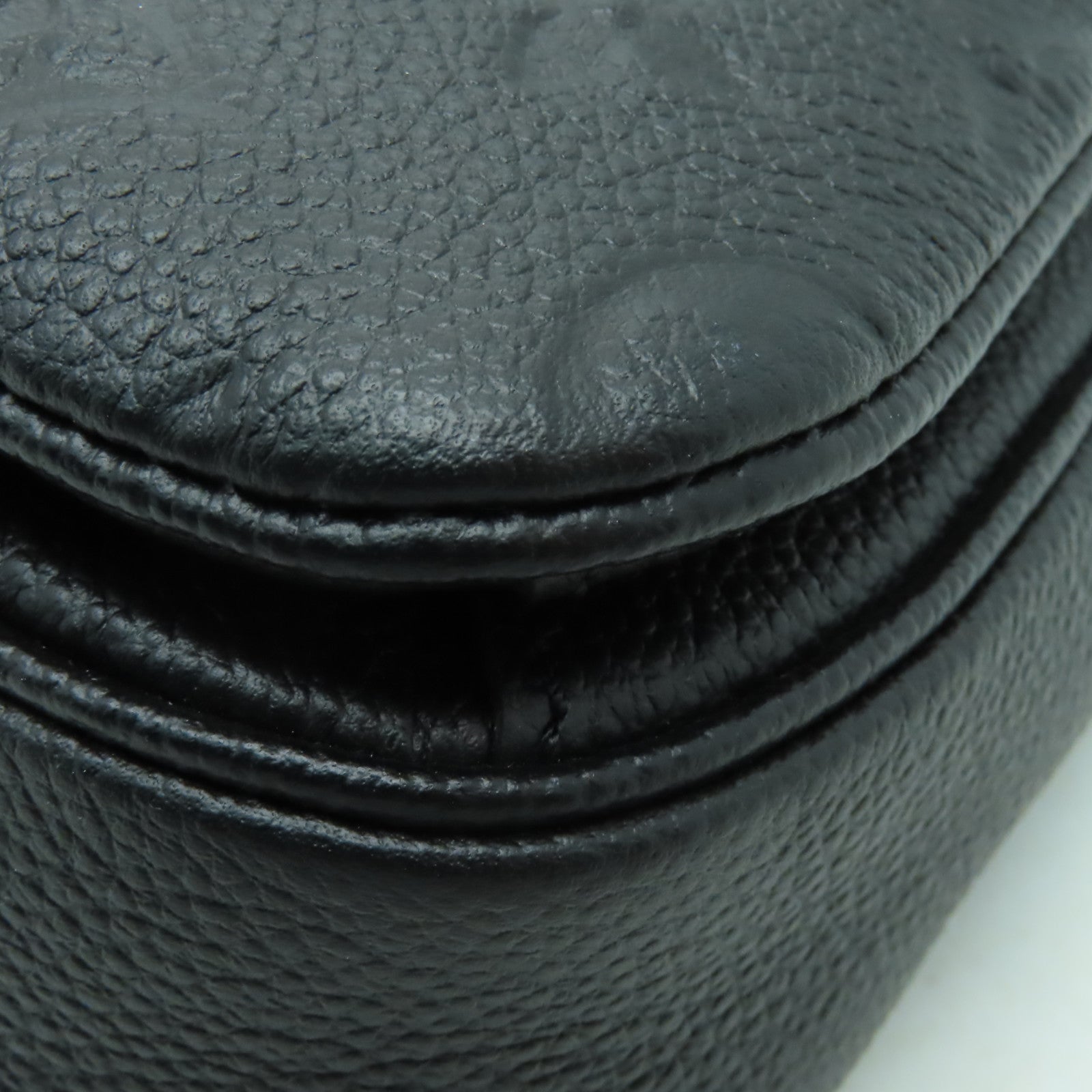LOUIS VUITTON Monogram Empreinte Pochette Metis金扣手挽肩背兩用袋黑色