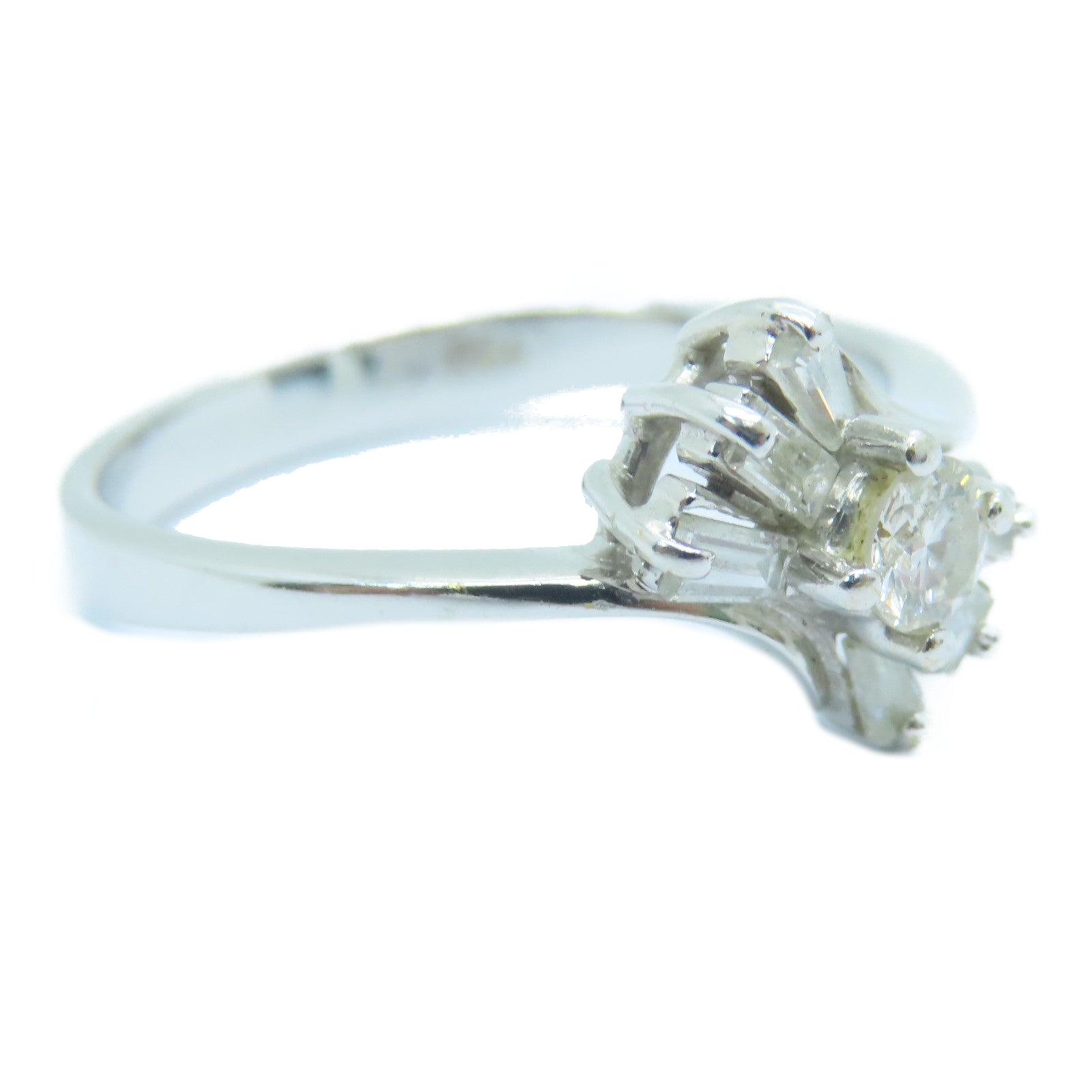 JEWELRY 【激減優惠】18K白金Diamond Ring鑽石戒指US#5.75