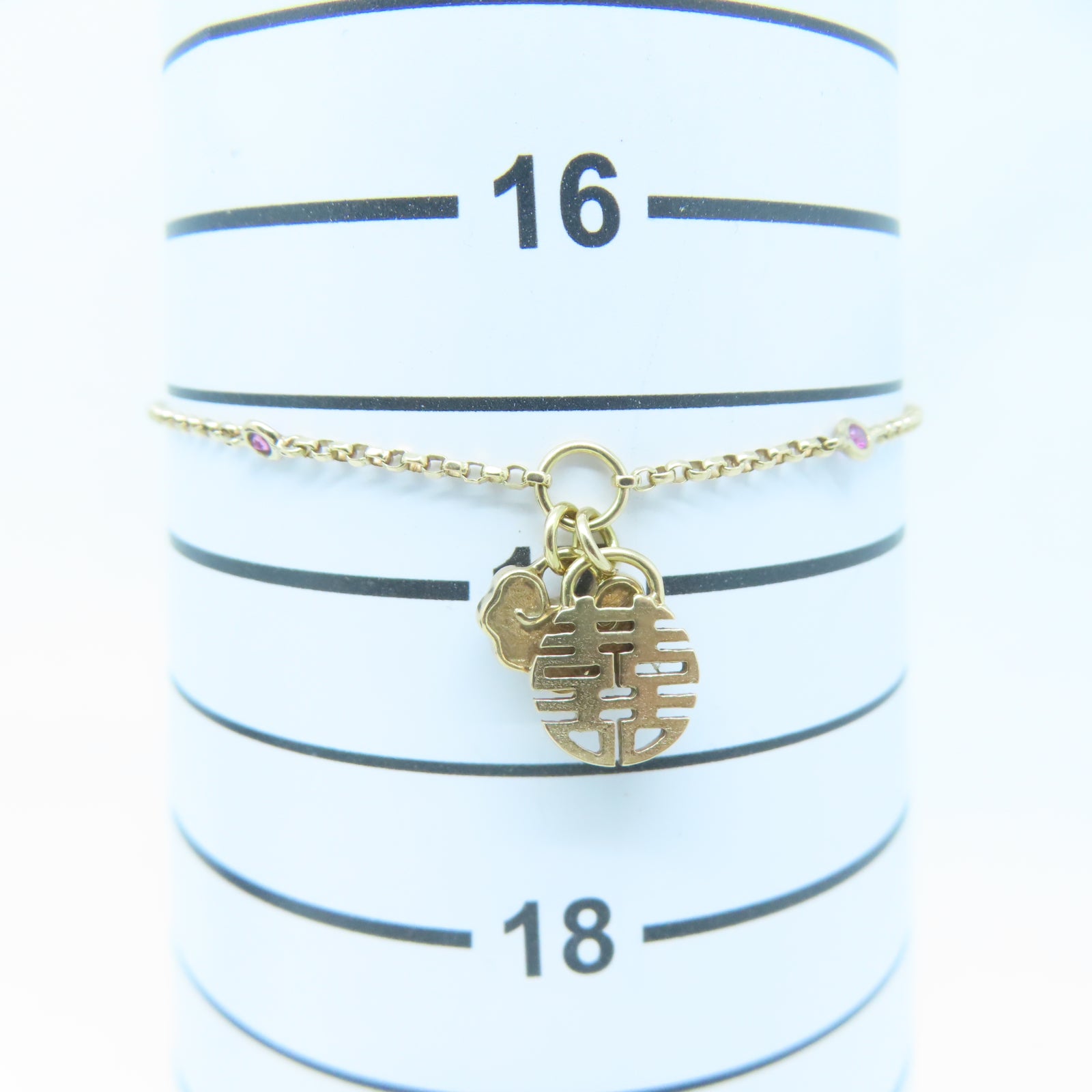 JEWELRY 18K黃金Bracelet 0.08ct鑽石手鏈