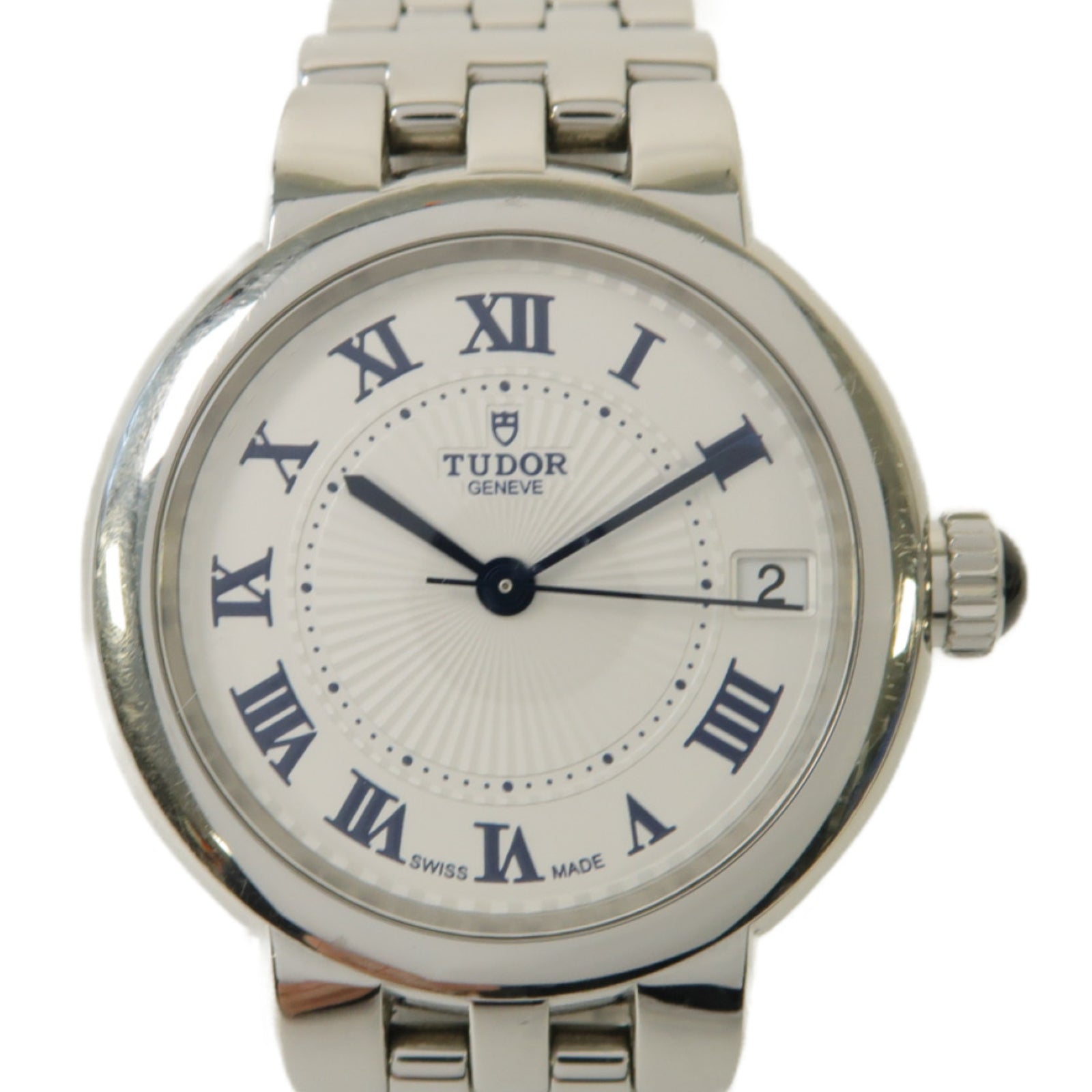 TUDOR Clair de Rose 34mm不鏽鋼手錶自動機芯白色