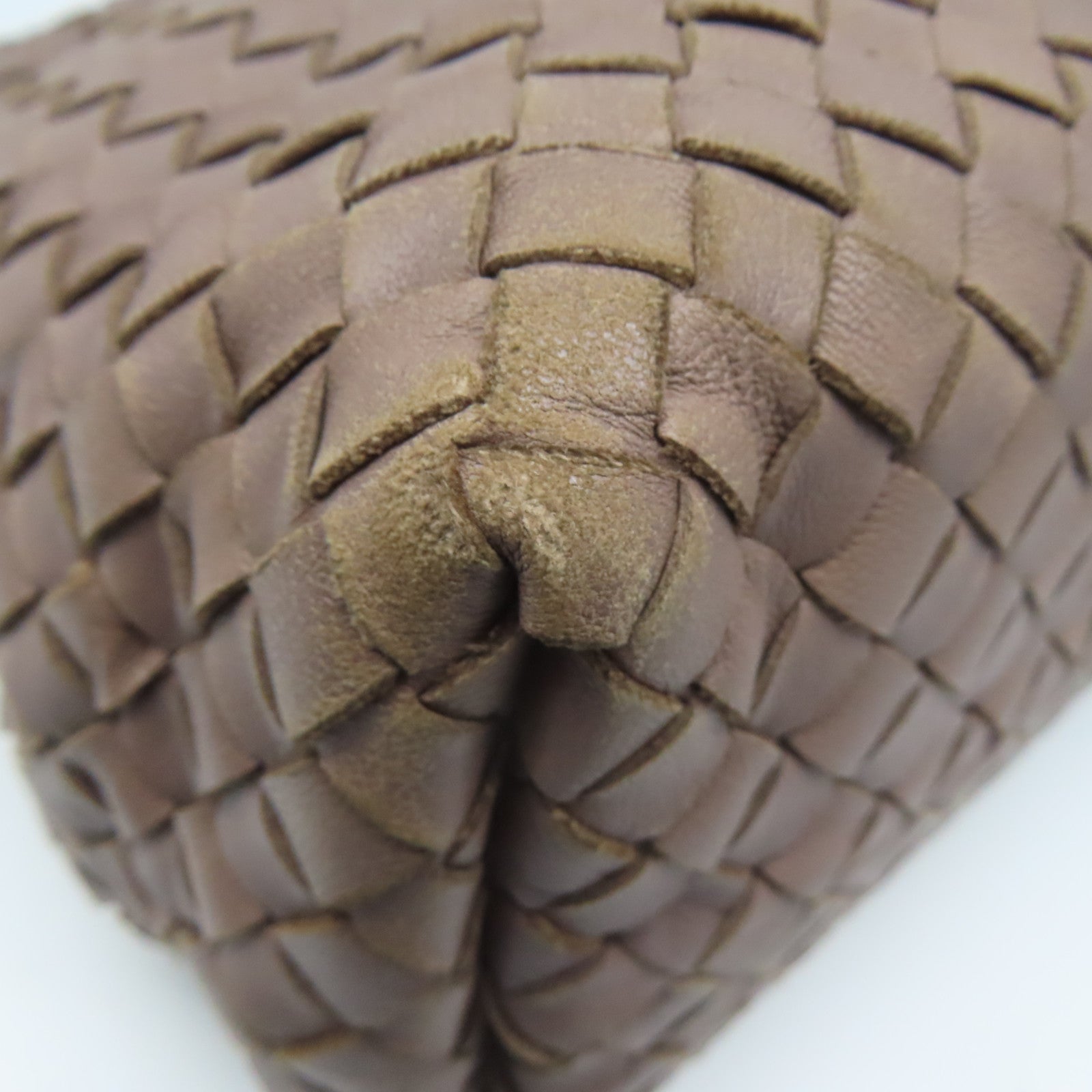 BOTTEGA VENETA 織紋羊皮皮革Shoulder Bag肩背袋啡色
