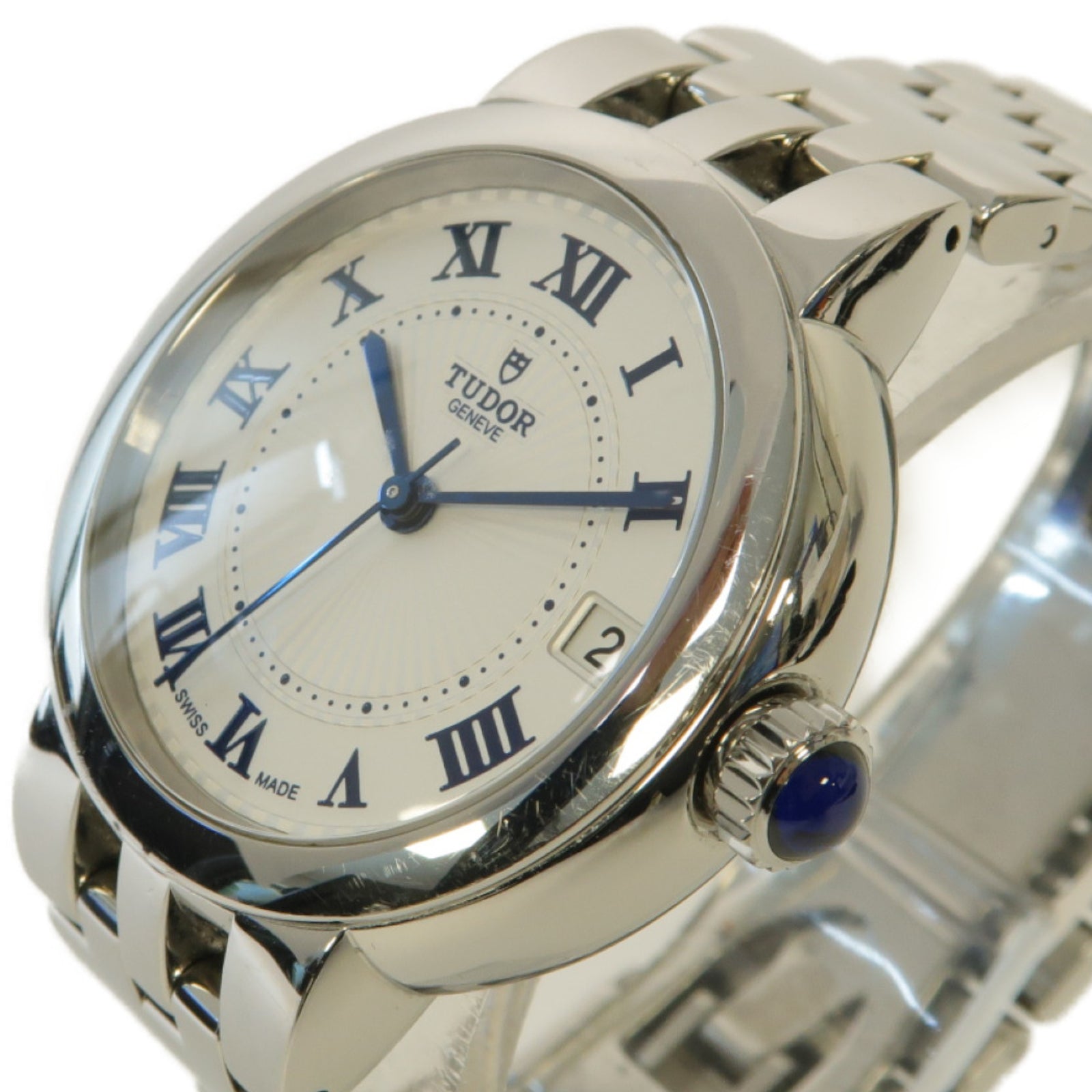 TUDOR Clair de Rose 34mm不鏽鋼手錶自動機芯白色