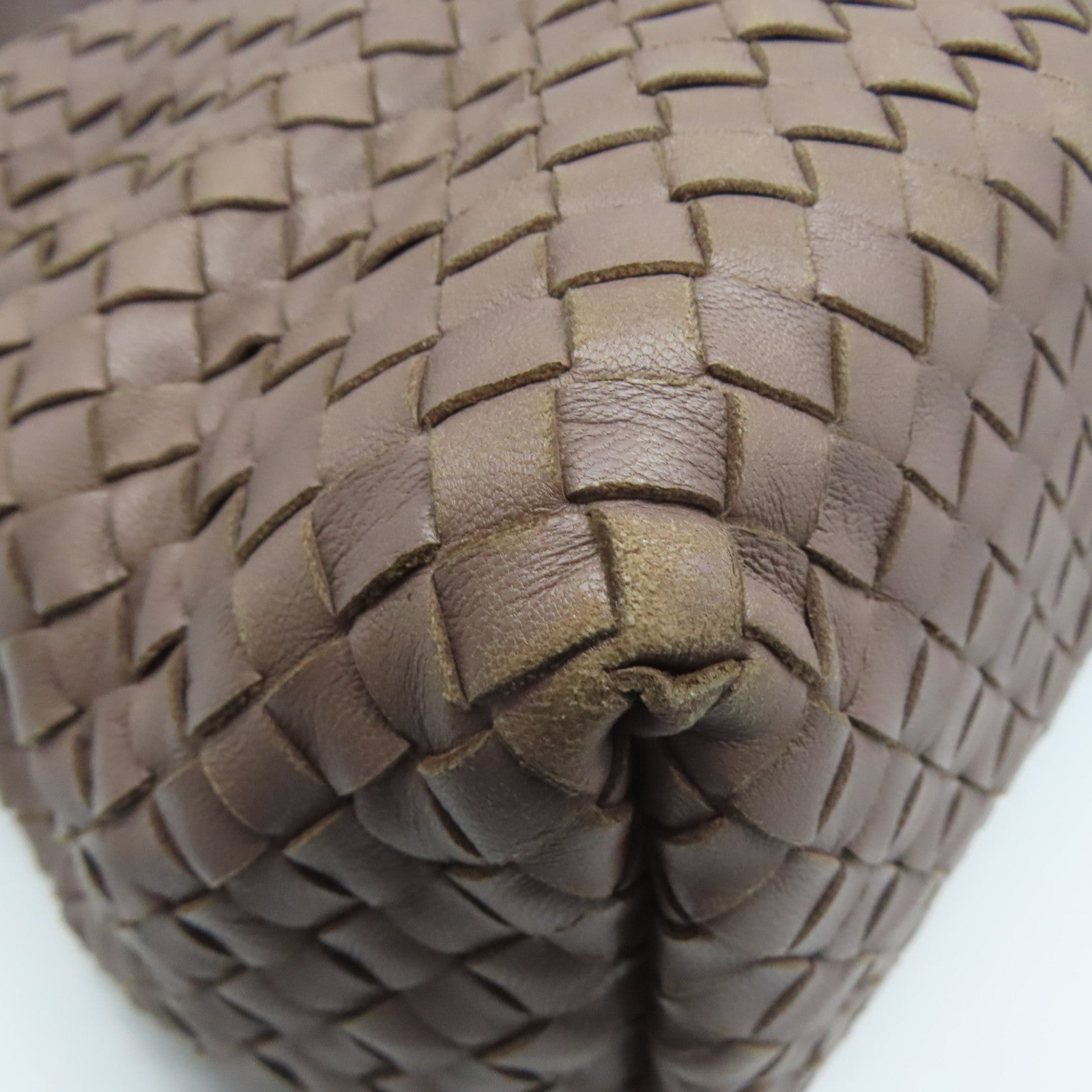 BOTTEGA VENETA 織紋羊皮皮革Shoulder Bag肩背袋啡色