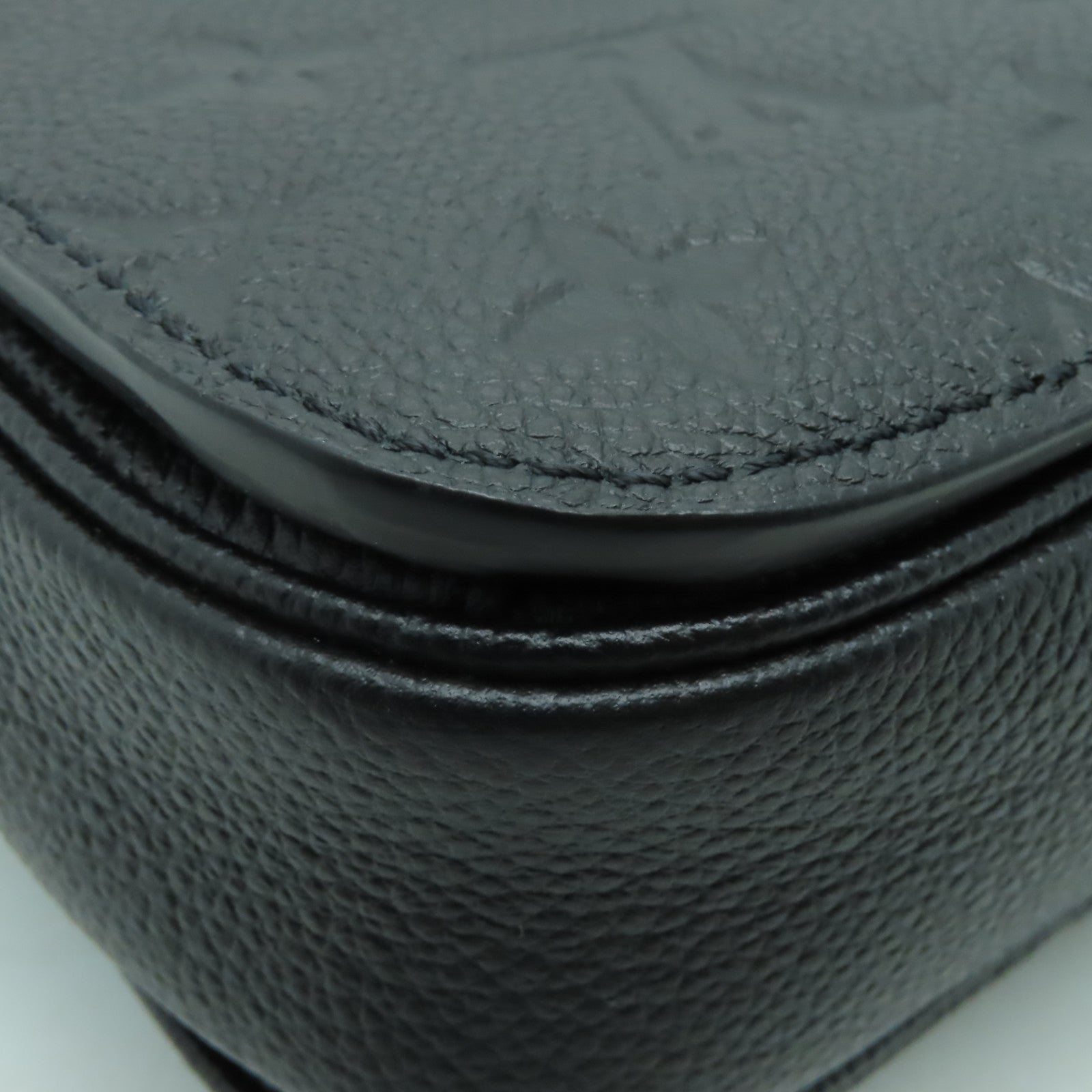 LOUIS VUITTON Monogram Empreinte Pochette Metis金扣手挽肩背兩用袋黑色