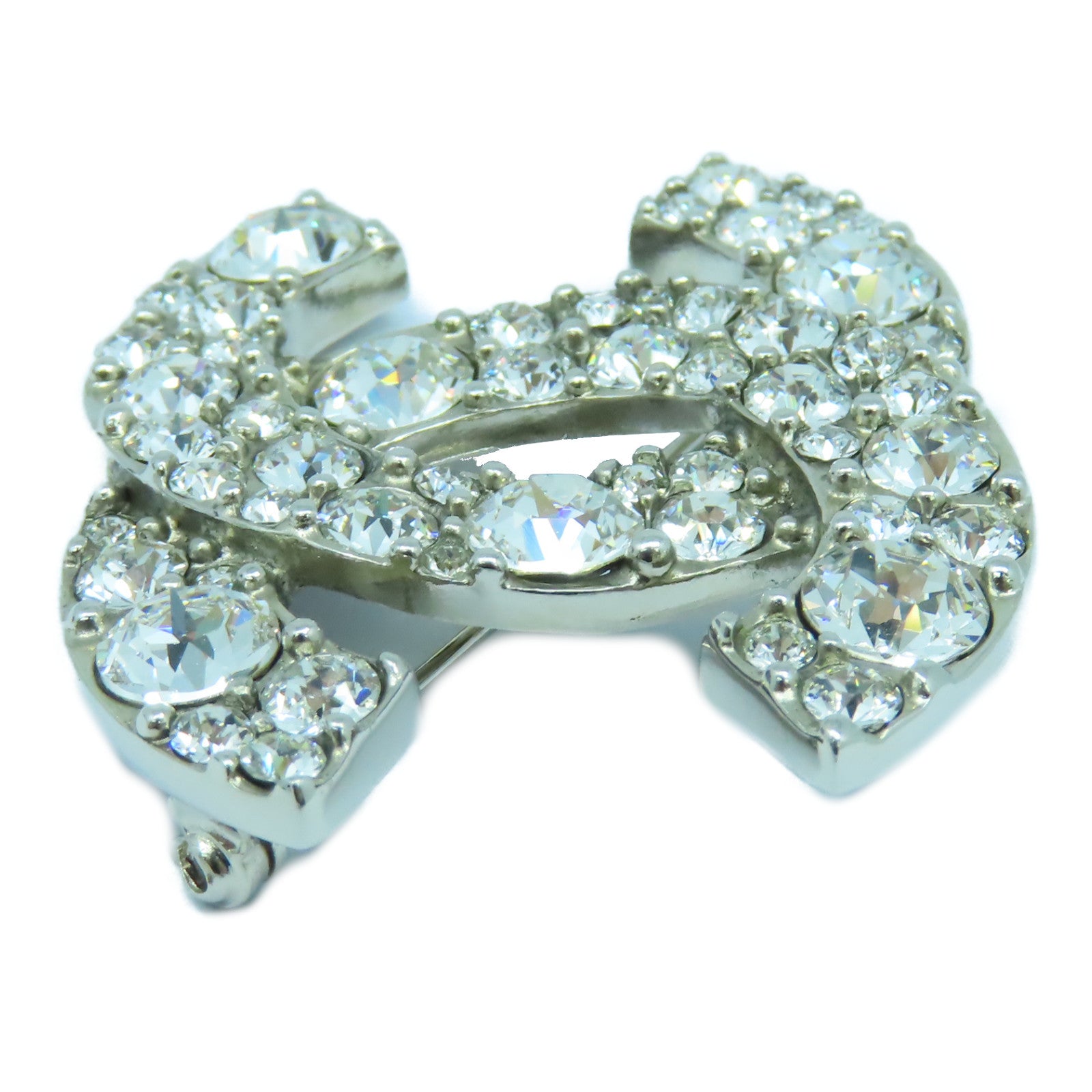 CHANEL 金屬Brooch銀扣胸針銀色
