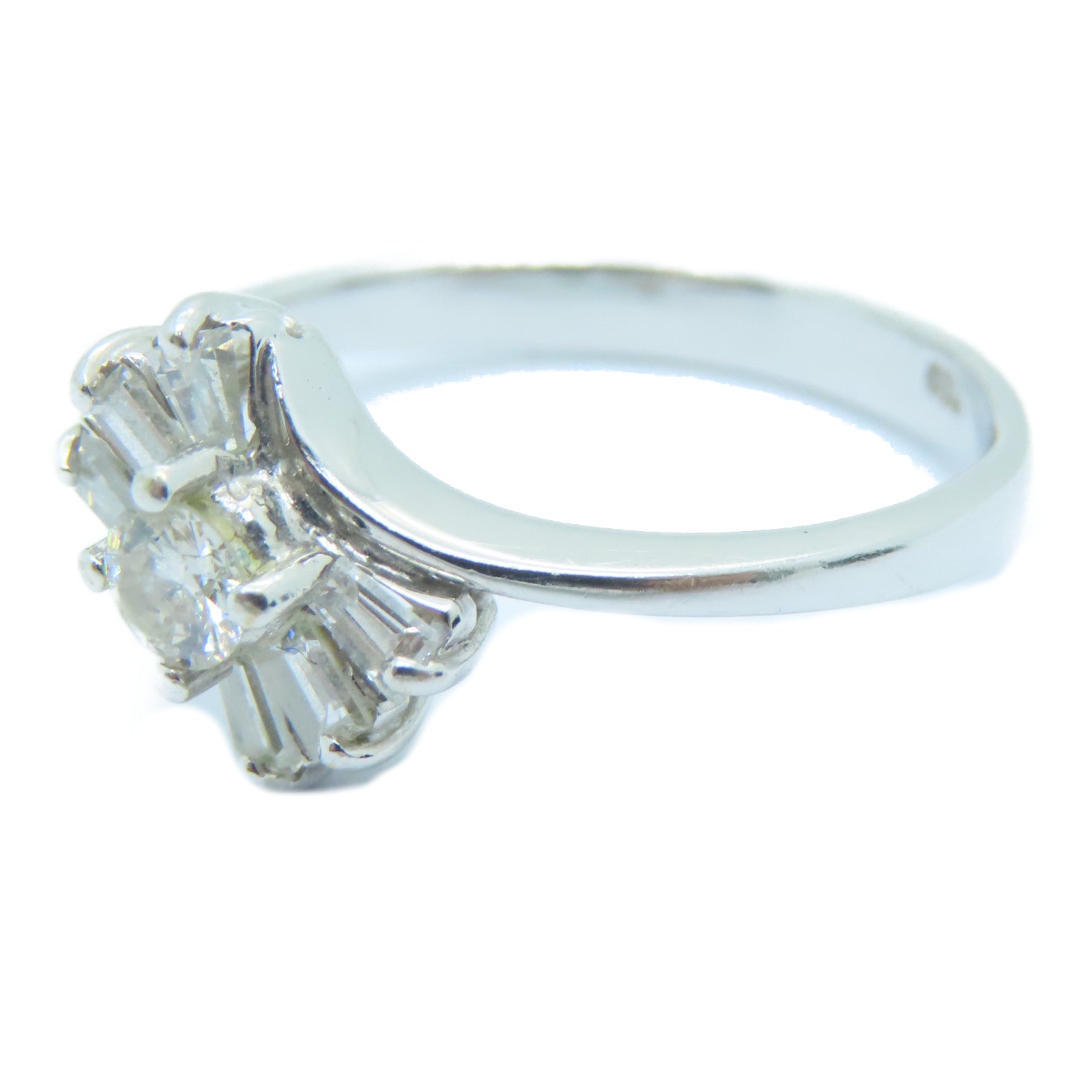 JEWELRY 【激減優惠】18K白金Diamond Ring鑽石戒指US#5.75
