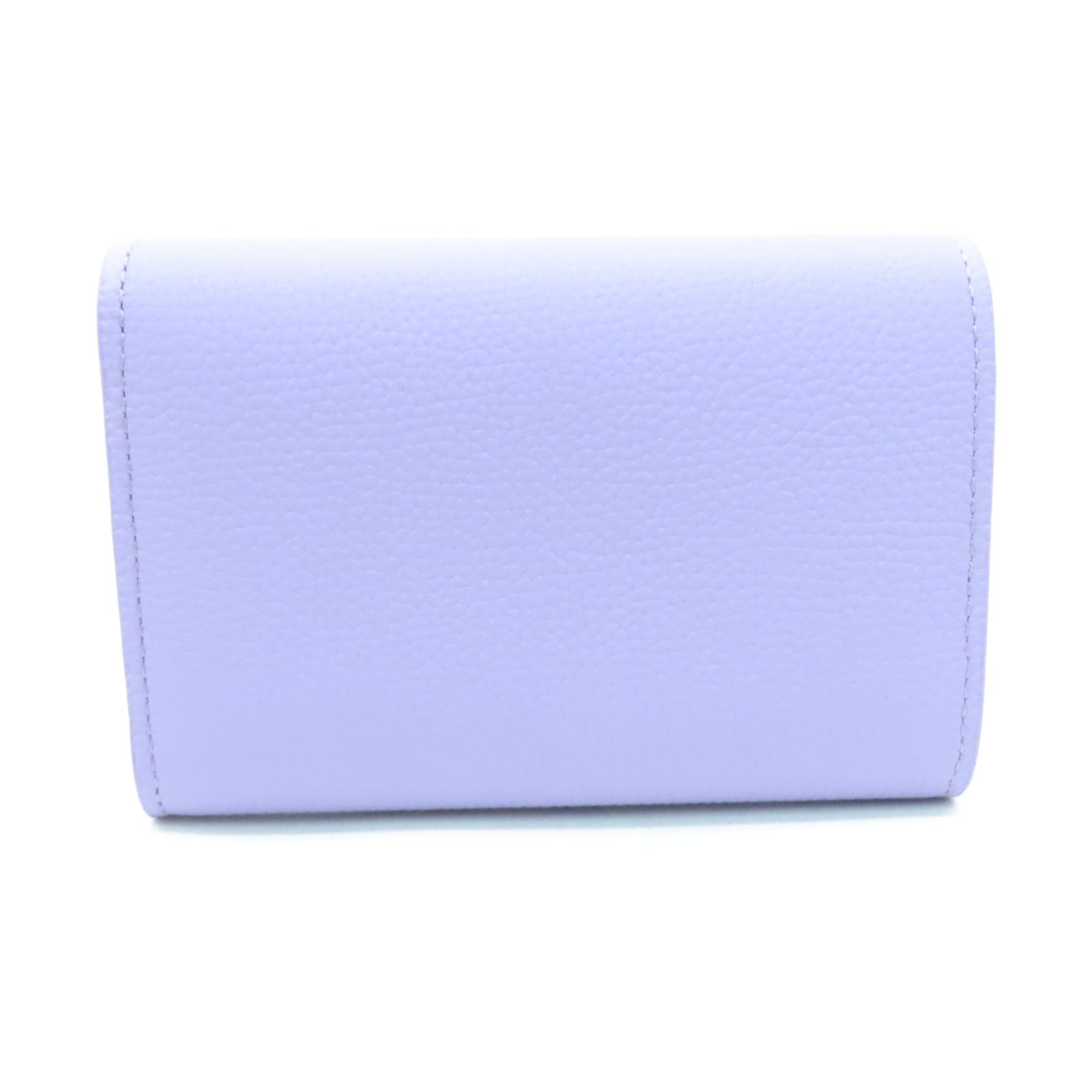 LOEWE 牛皮皮革Angram Vertrial银扣钱包紫色
