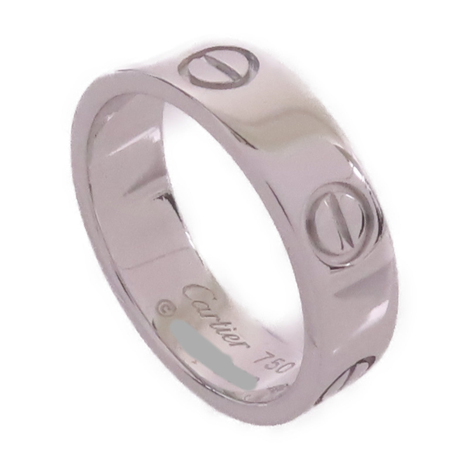CARTIER 18K白金Love Ring戒指#54/US#6.75