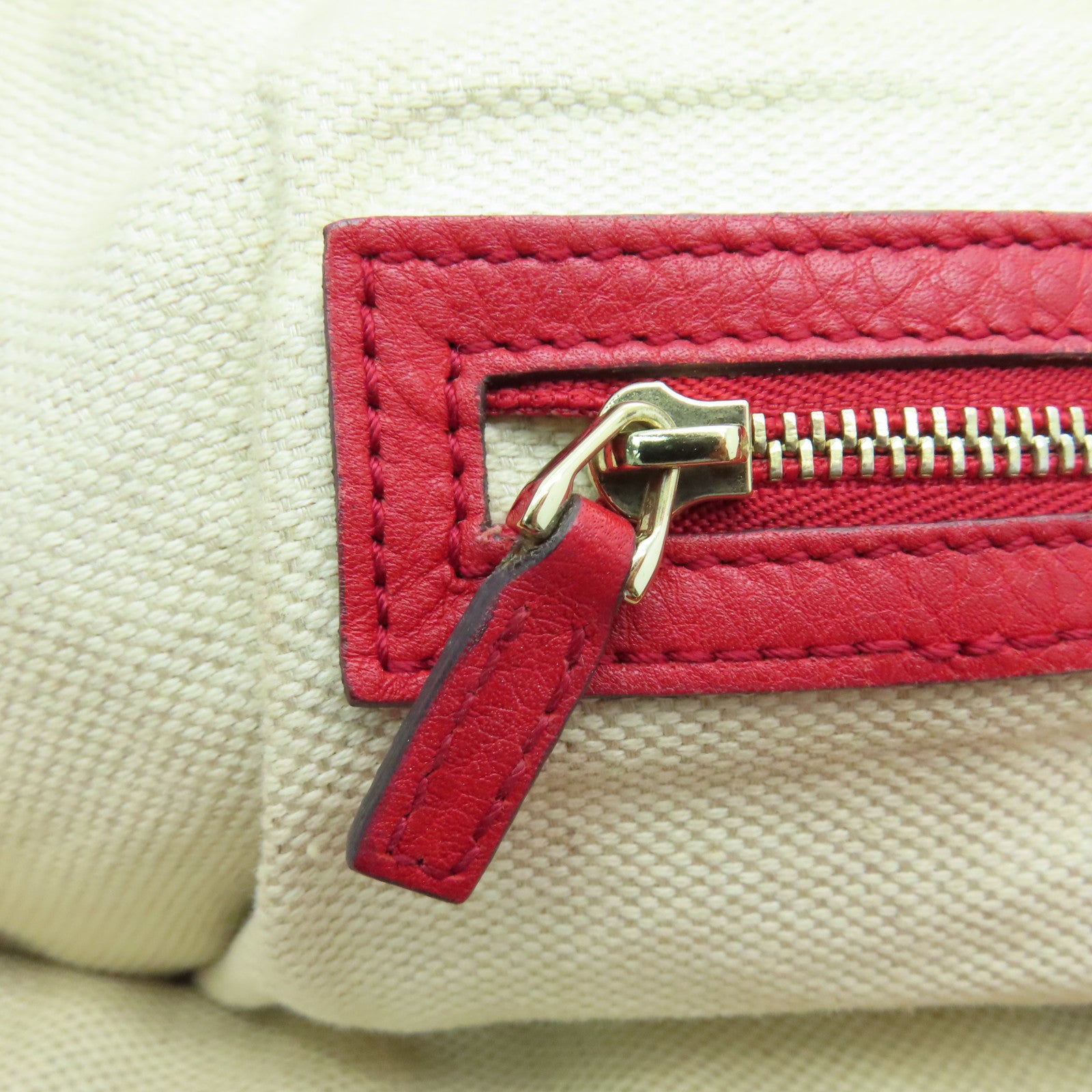 GUCCI 牛皮皮革Shoulder Bag金扣肩背袋紅色