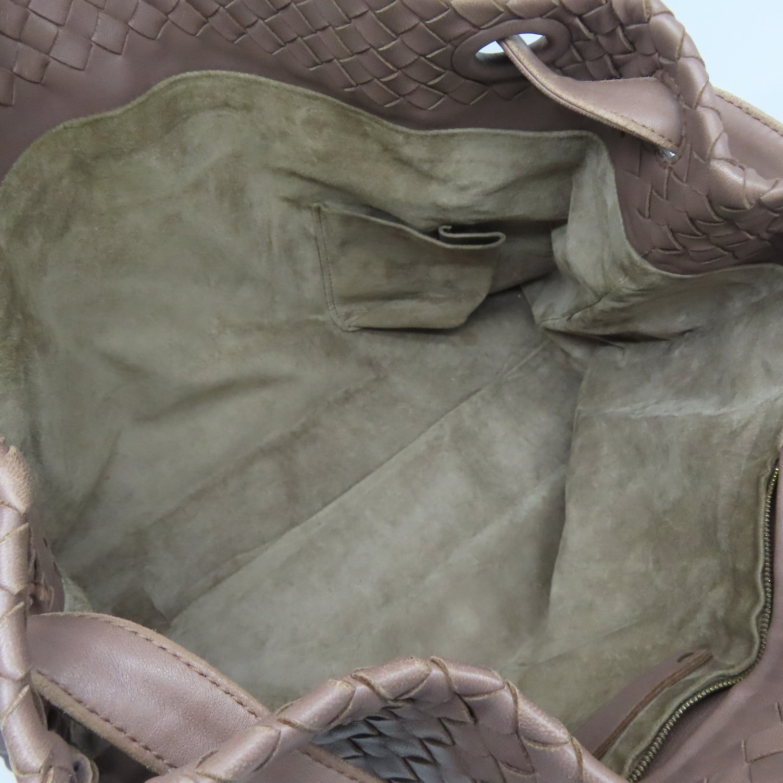 BOTTEGA VENETA 織紋羊皮皮革Shoulder Bag肩背袋啡色