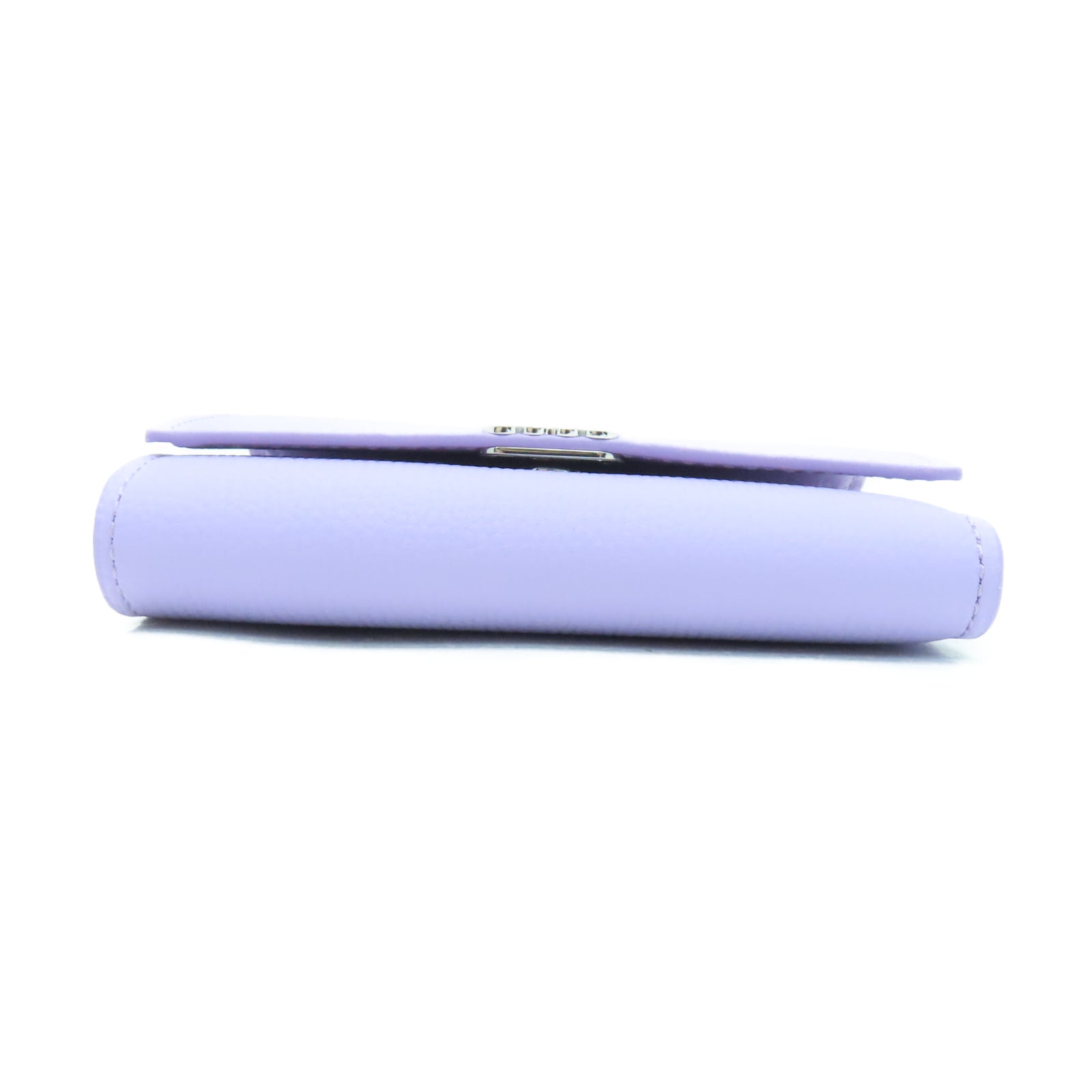 LOEWE 牛皮皮革Angram Vertrial银扣钱包紫色