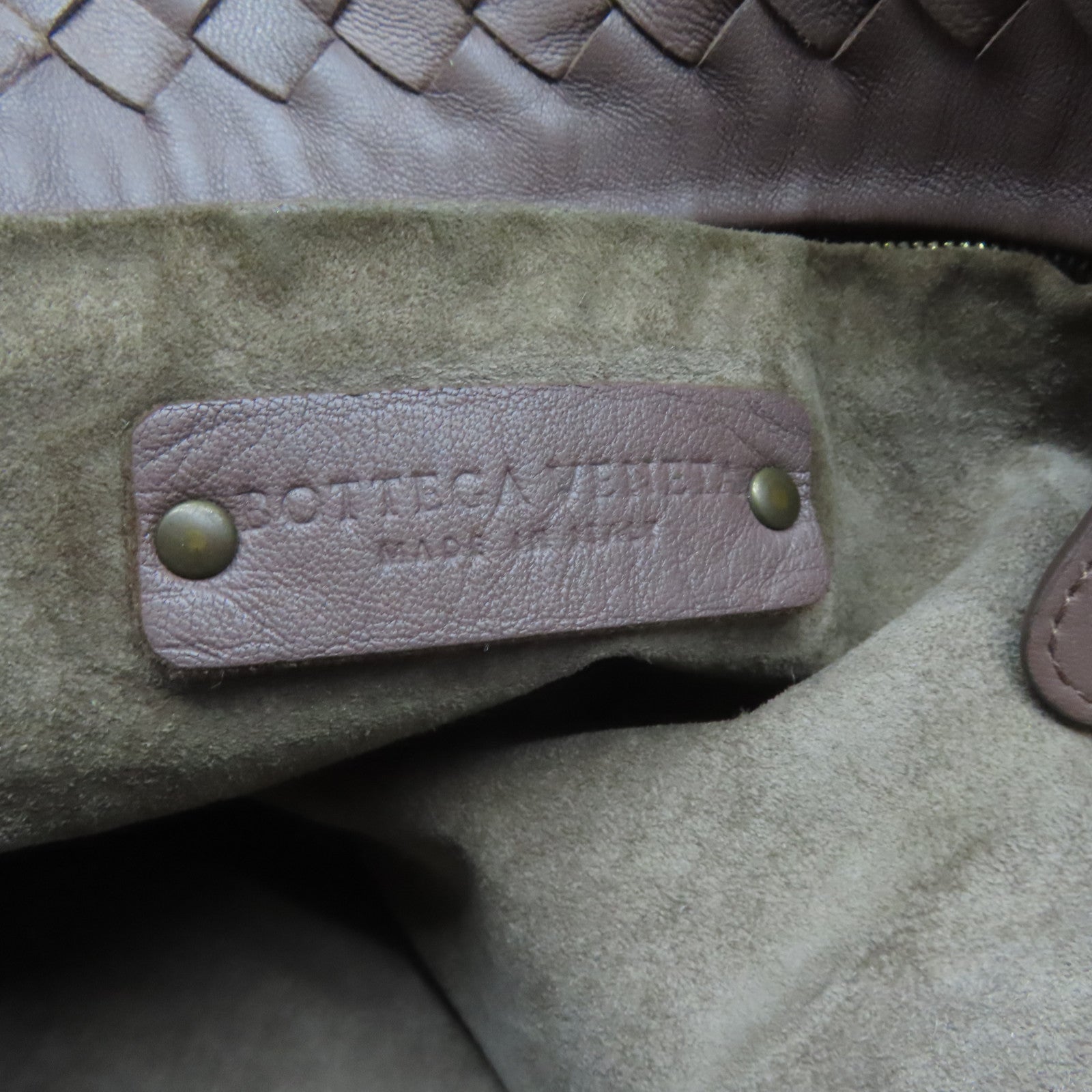 BOTTEGA VENETA 織紋羊皮皮革Shoulder Bag肩背袋啡色