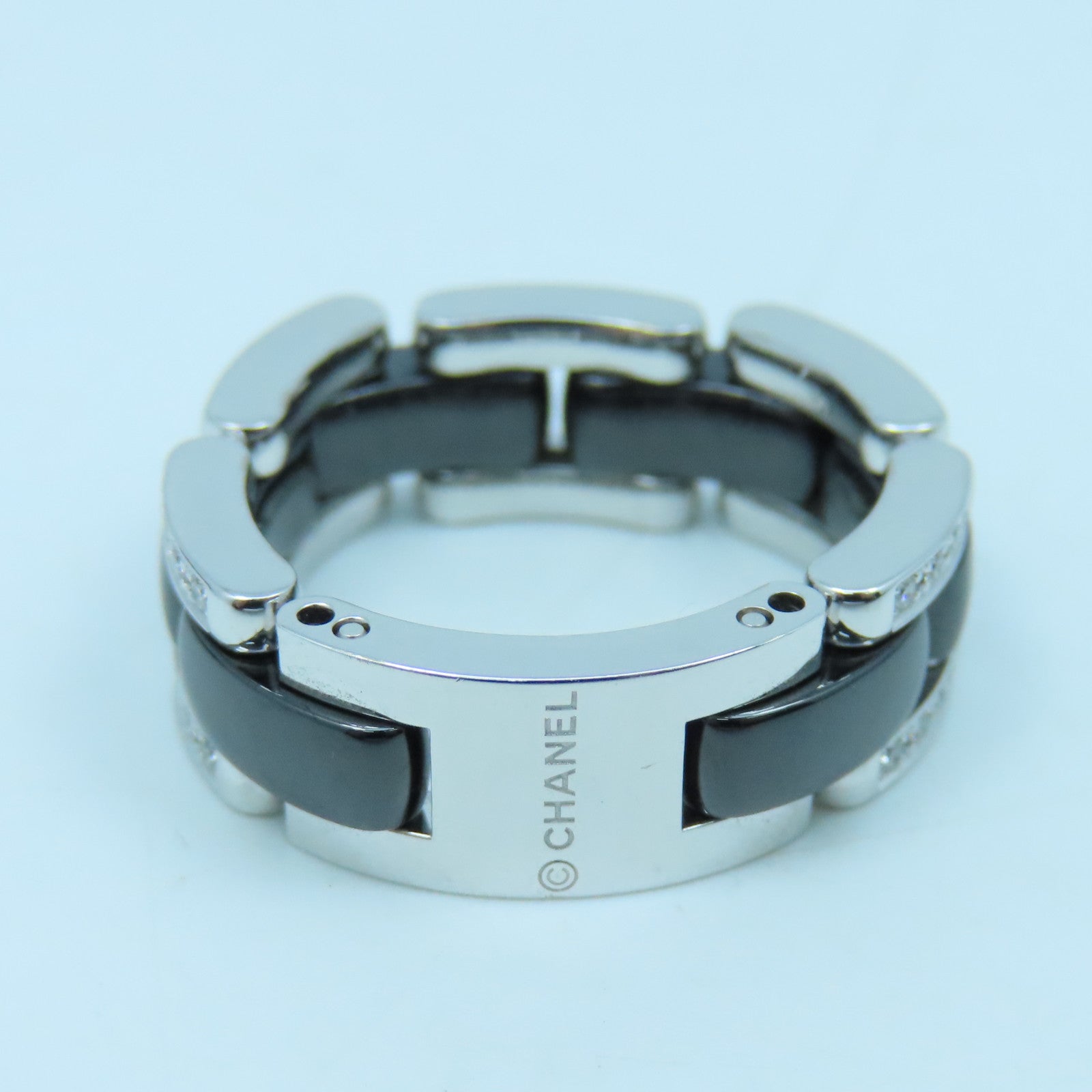 CHANEL 18K白金/陶瓷Ultra Ring戒指黑色US#7 – Brand Off Hong Kong Online Store