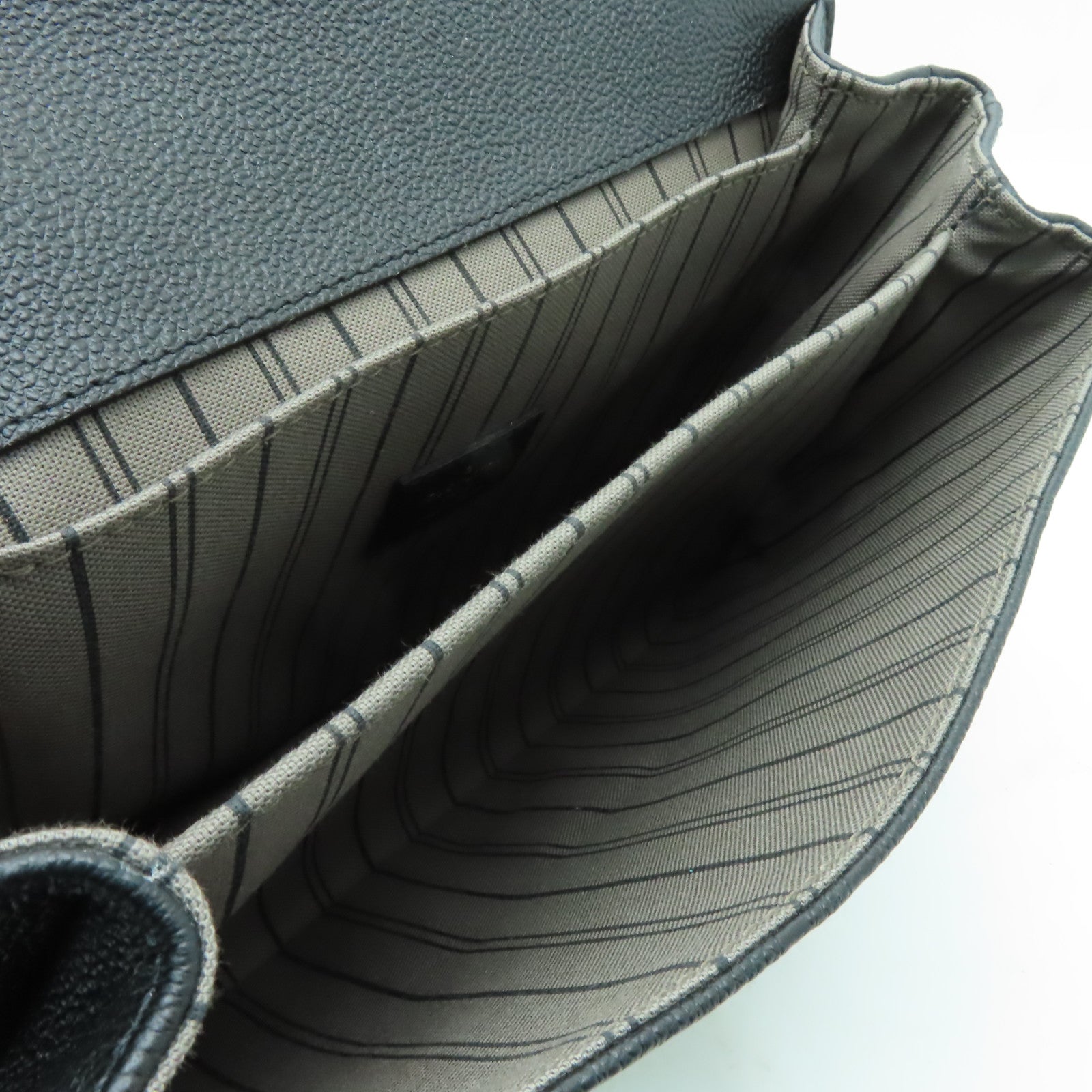 LOUIS VUITTON Monogram Empreinte Pochette Metis金扣手挽肩背兩用袋黑色
