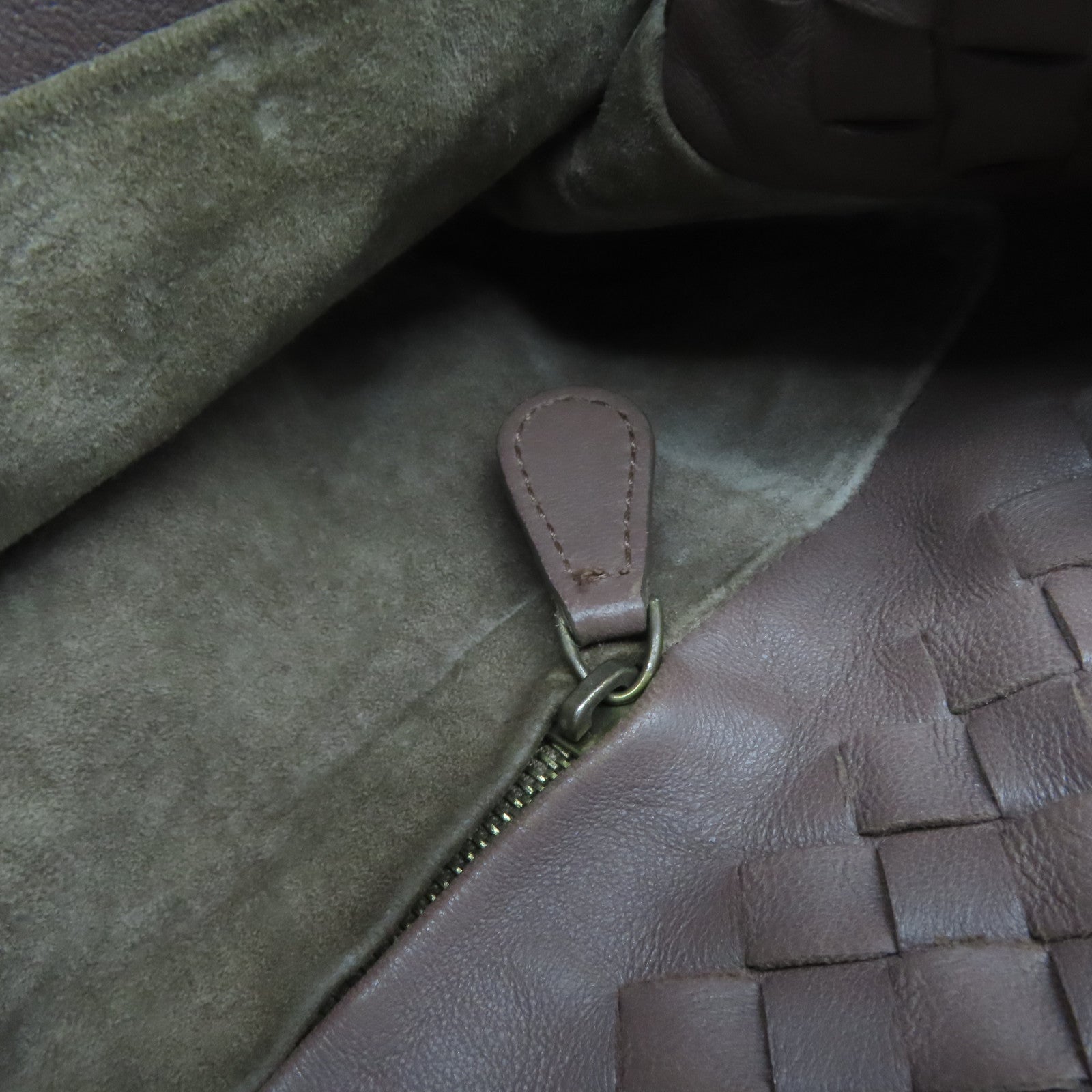BOTTEGA VENETA 織紋羊皮皮革Shoulder Bag肩背袋啡色