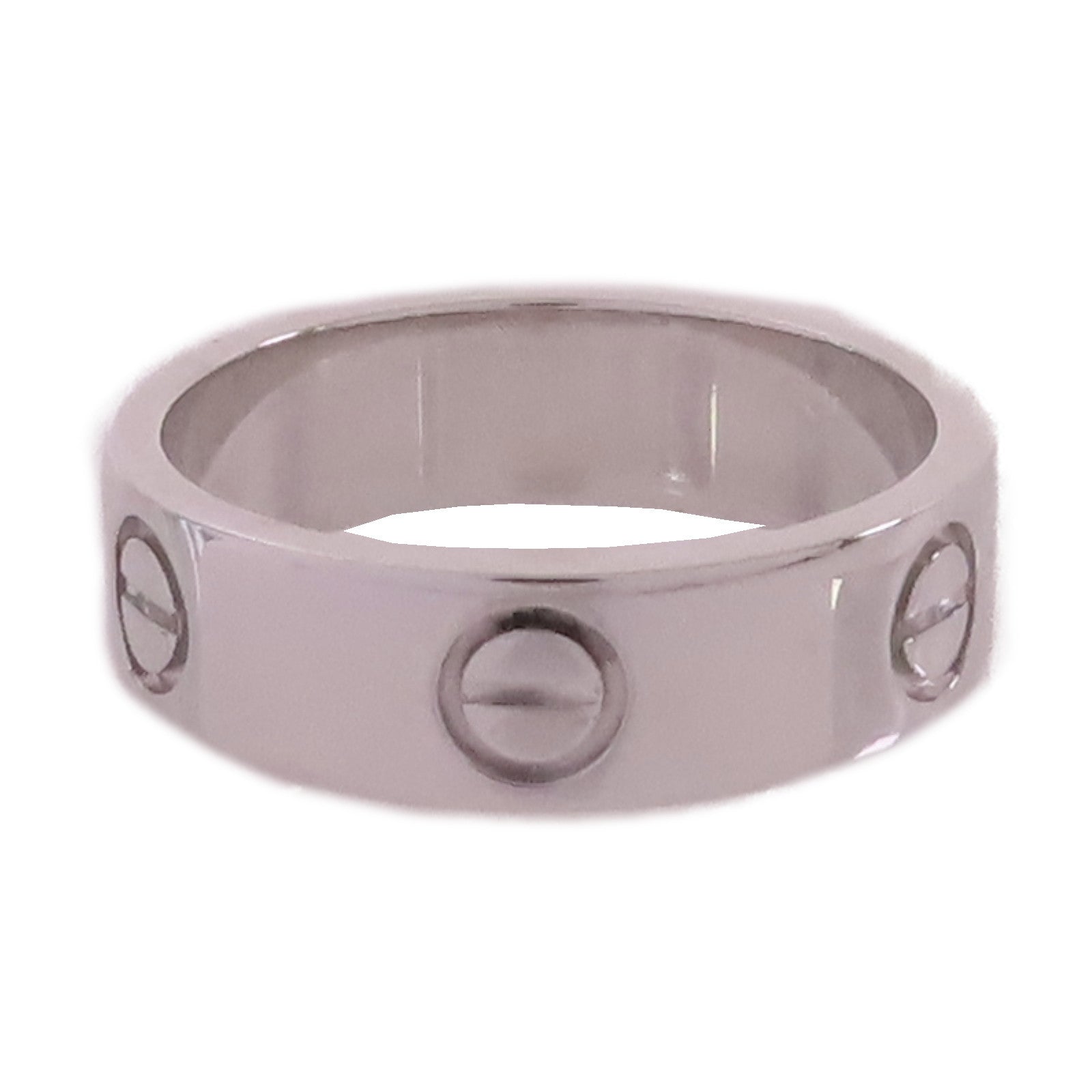 CARTIER 18K白金Love Ring戒指#54/US#6.75