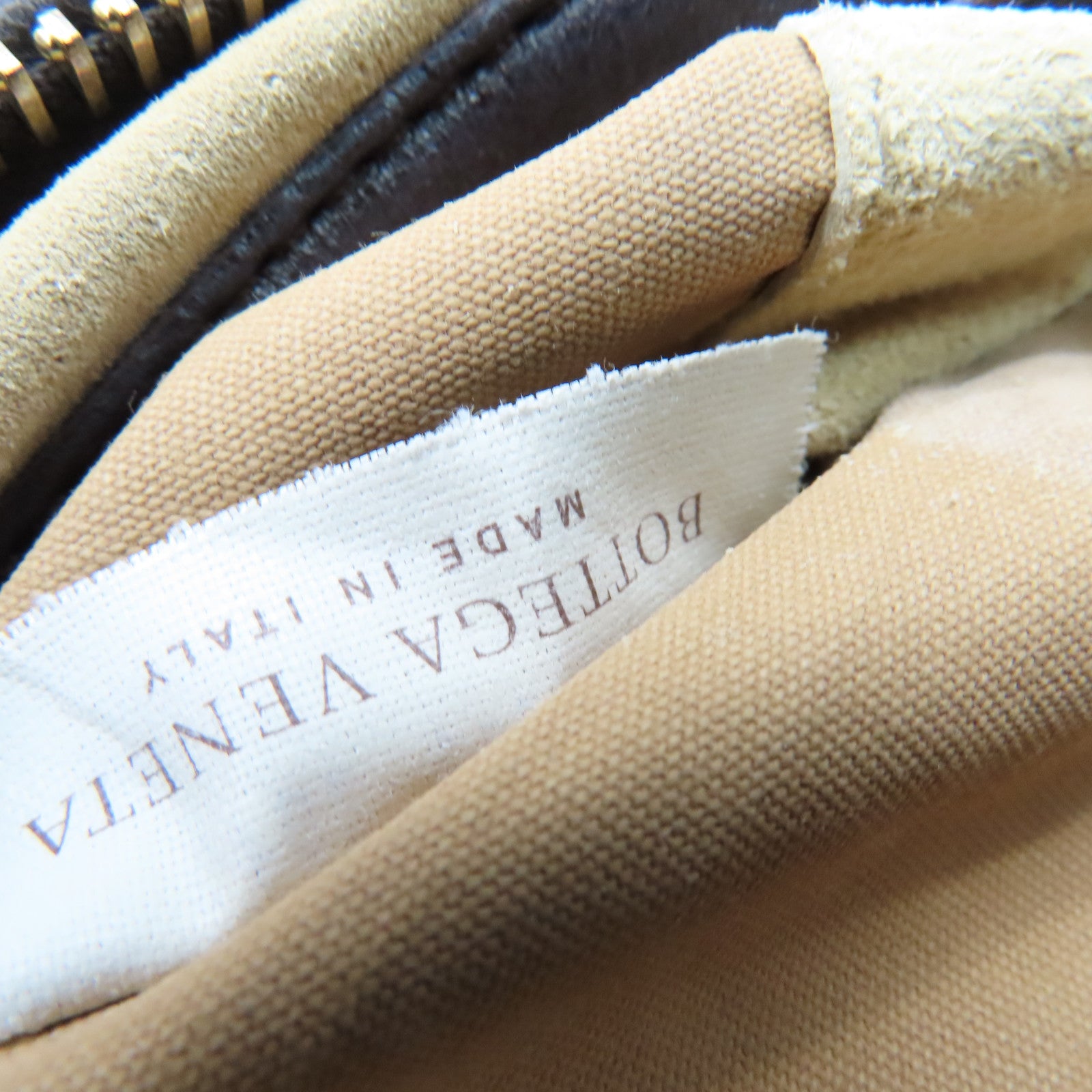 BOTTEGA VENETA 織紋皮革Hand Bag手挽袋啡色