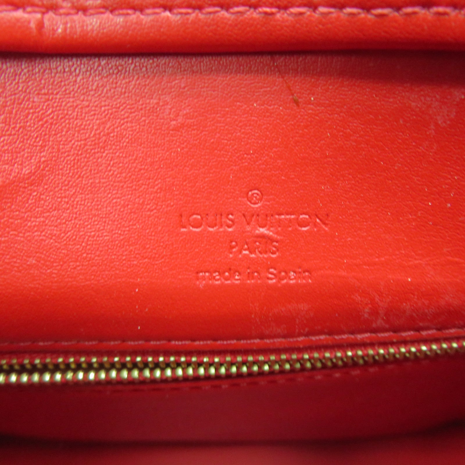 LOUIS VUITTON 【激減優惠】Vernis Houston Tote Bag金扣手挽袋紅色