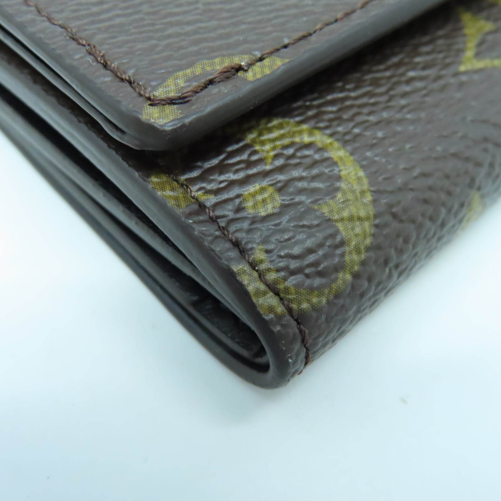 LOUIS VUITTON Monogram Micro Wallet金扣迷你錢包啡色