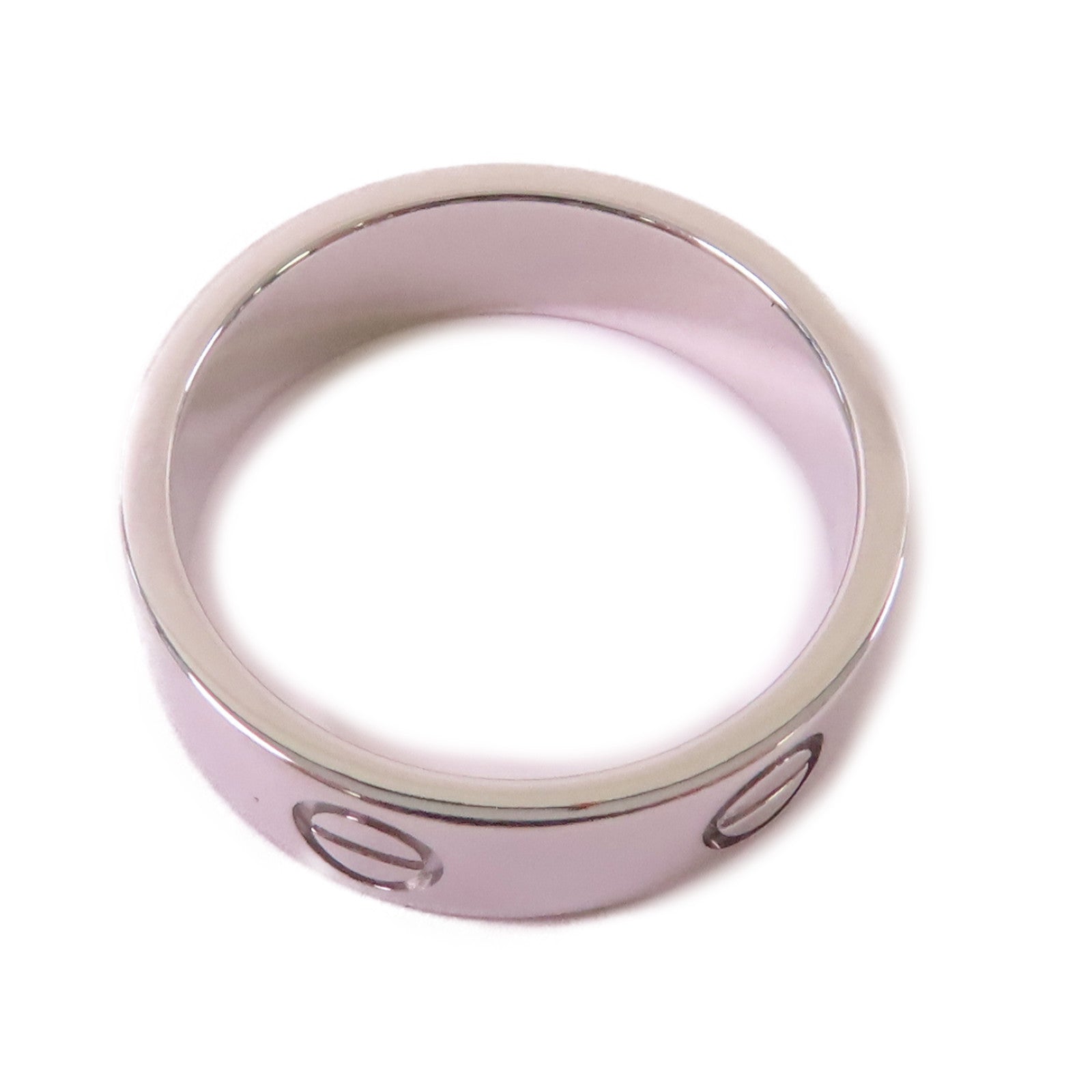 CARTIER 18K白金Love Ring戒指#54/US#6.75