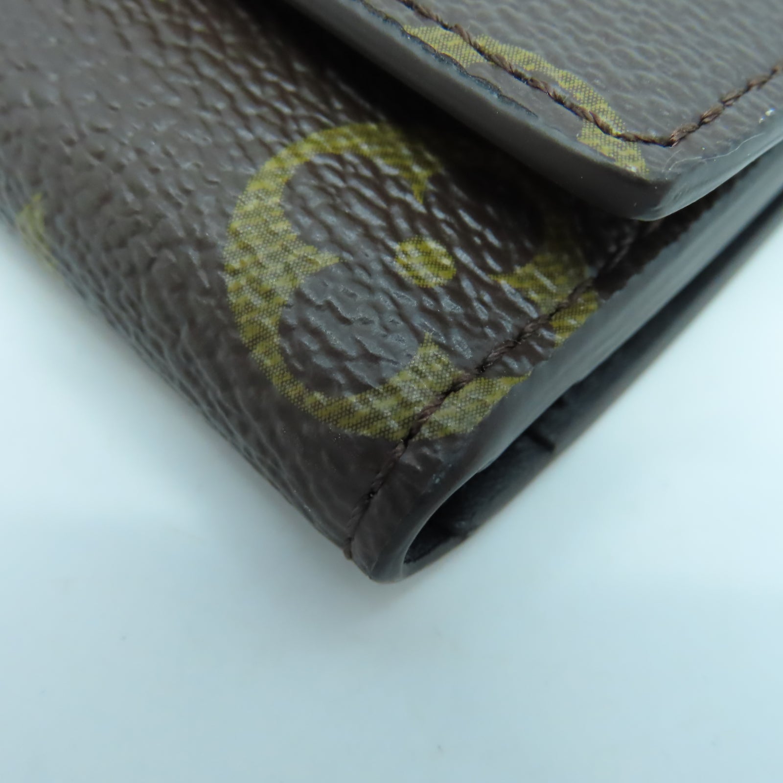 LOUIS VUITTON Monogram Micro Wallet金扣迷你錢包啡色
