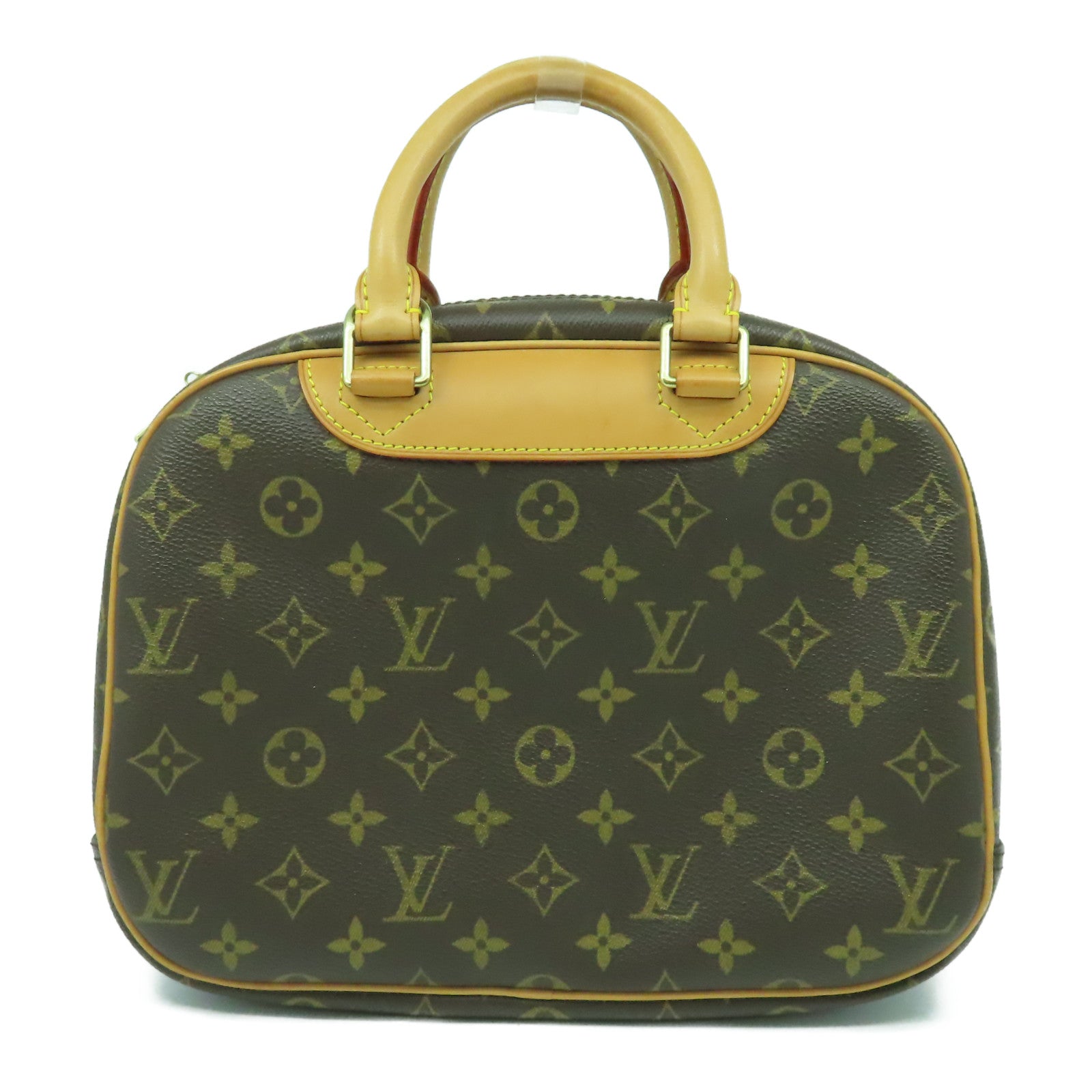 LOUIS VUITTON Monogram Trouville PM金扣手挽袋啡色