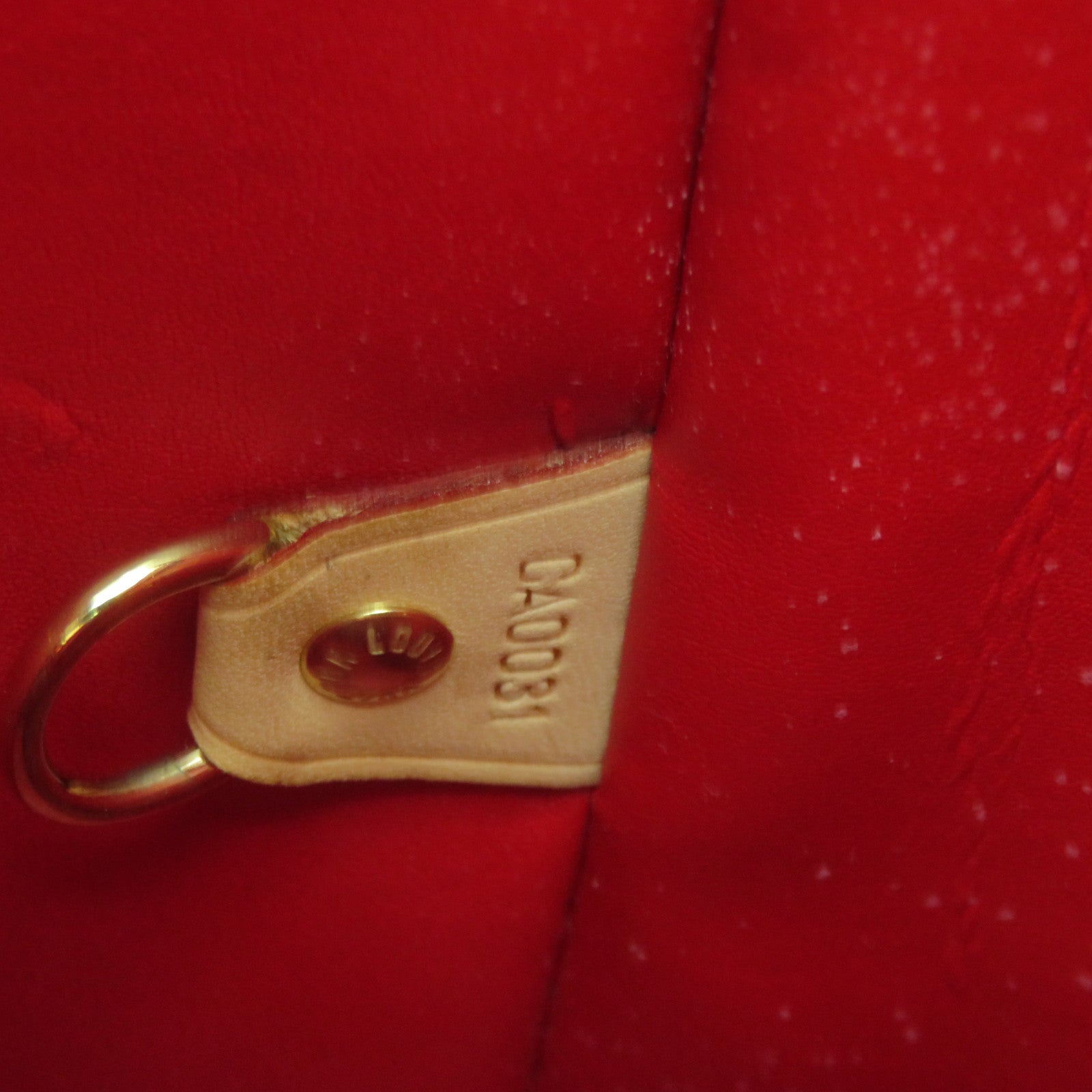 LOUIS VUITTON 【激減優惠】Vernis Houston Tote Bag金扣手挽袋紅色