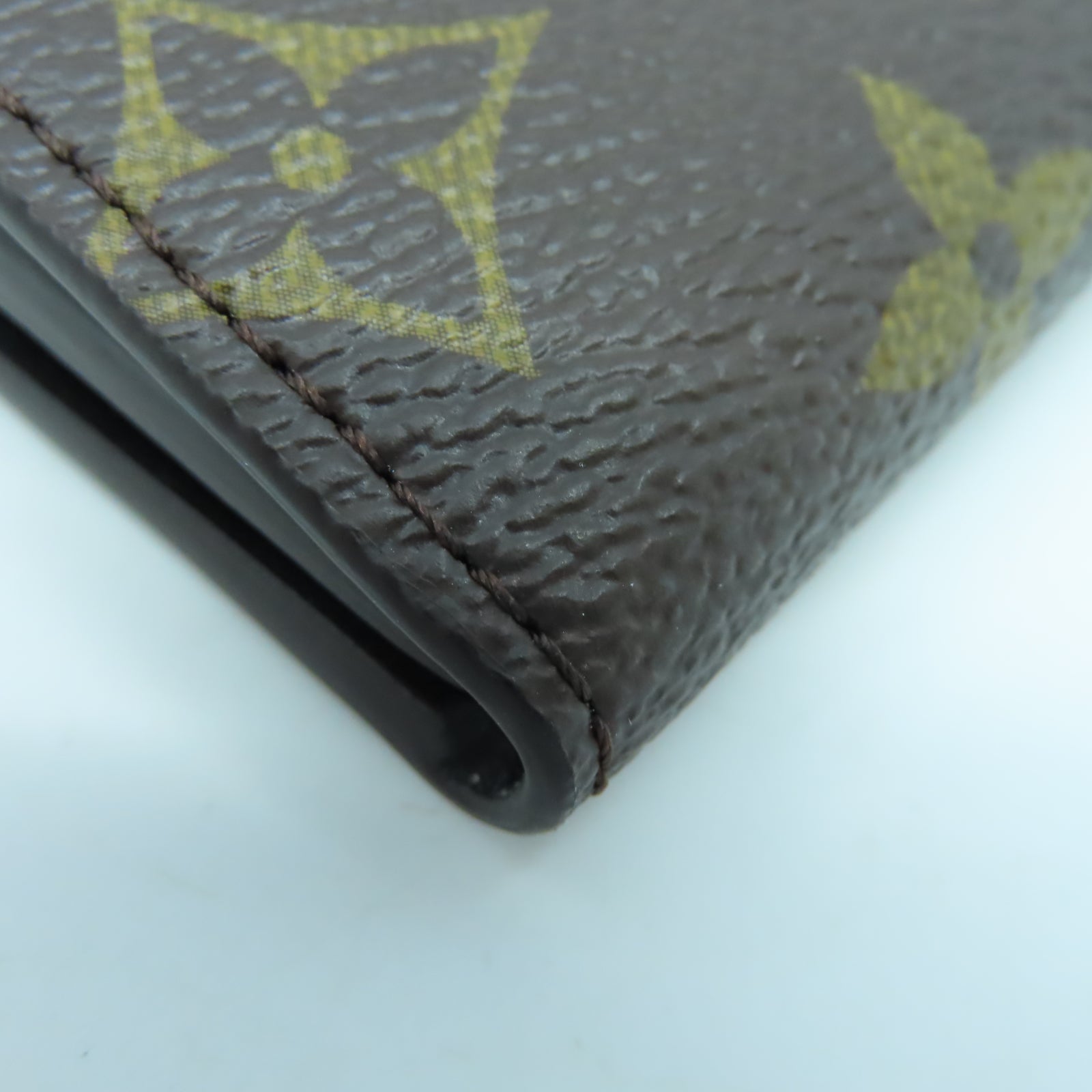 LOUIS VUITTON Monogram Micro Wallet金扣迷你錢包啡色